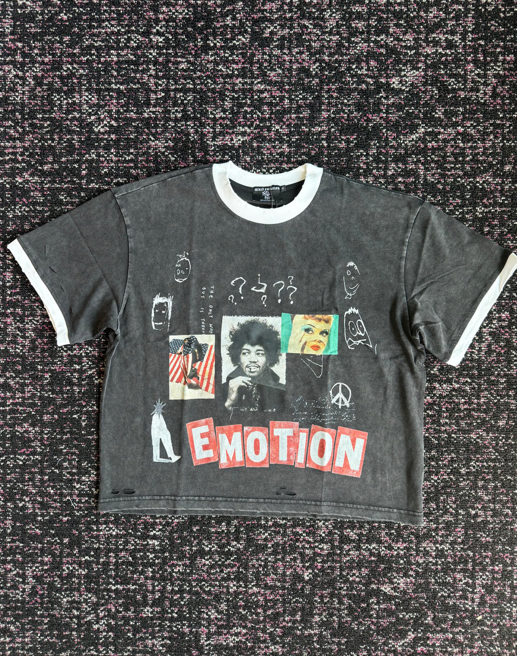 Mixed Emotion Black Static Tee