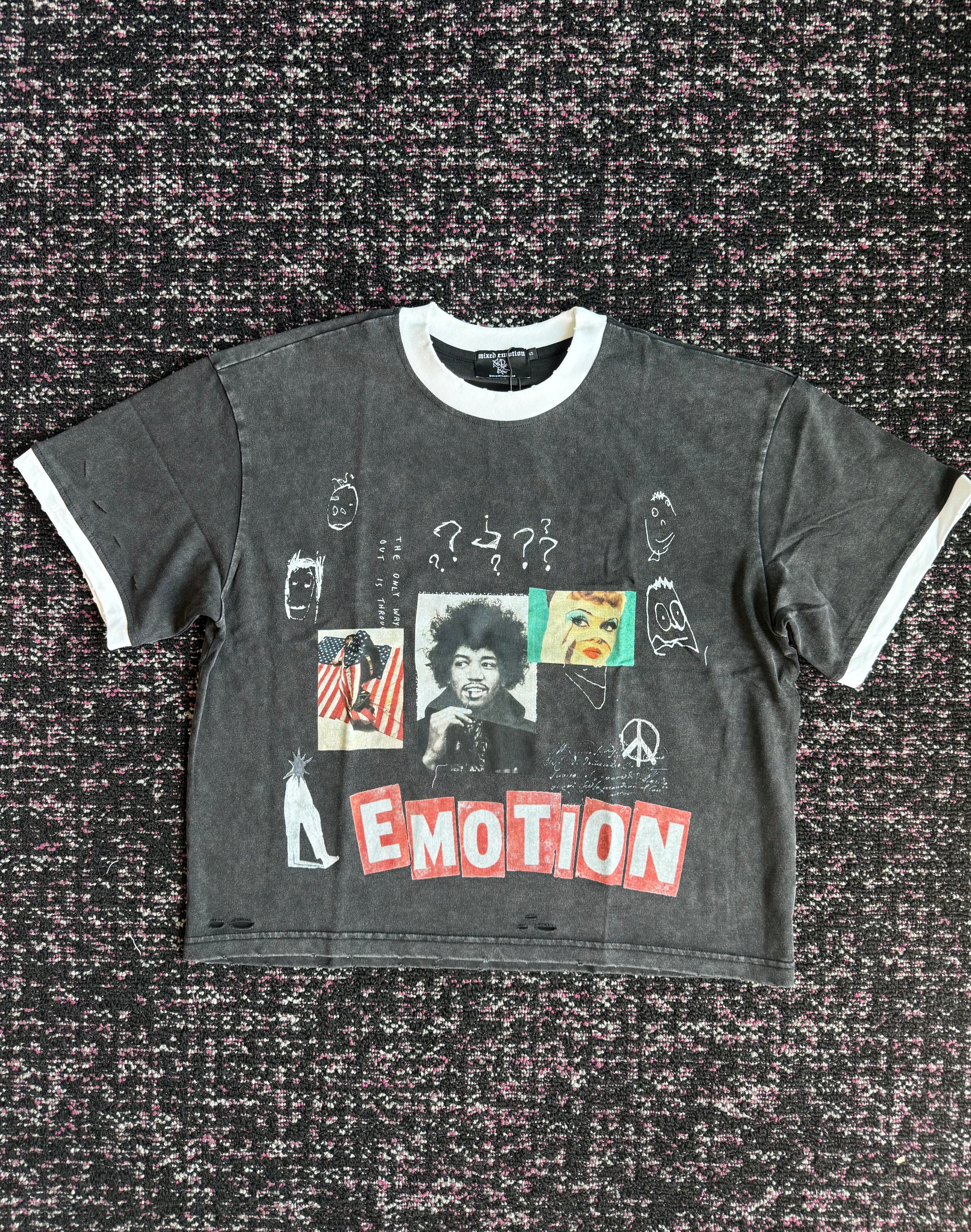 Mixed Emotion Black Static Tee