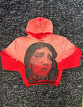 Null Society Red Virgin Mary Face Hoodie