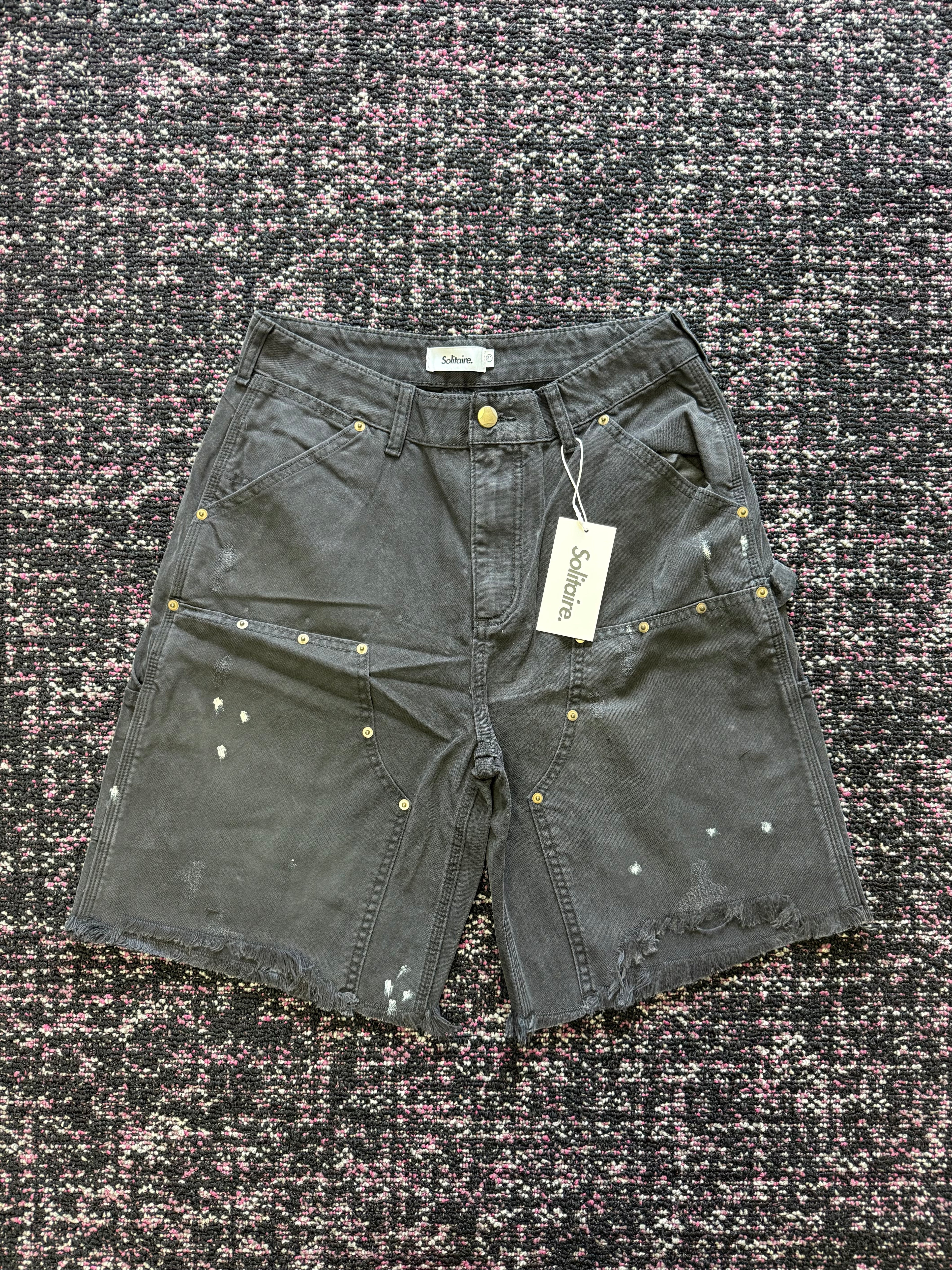 Solitaire Black Carpenter Shorts