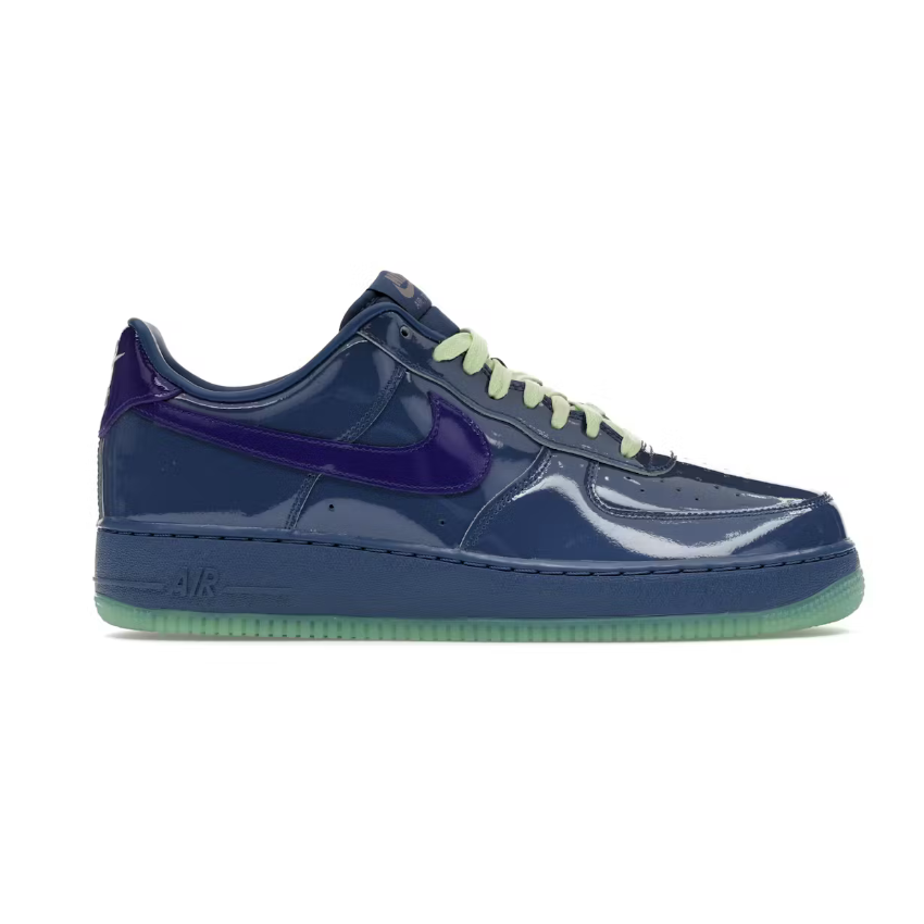 Nike Air Force 1 Low Patent Leather Mystic Navy Grape Ice