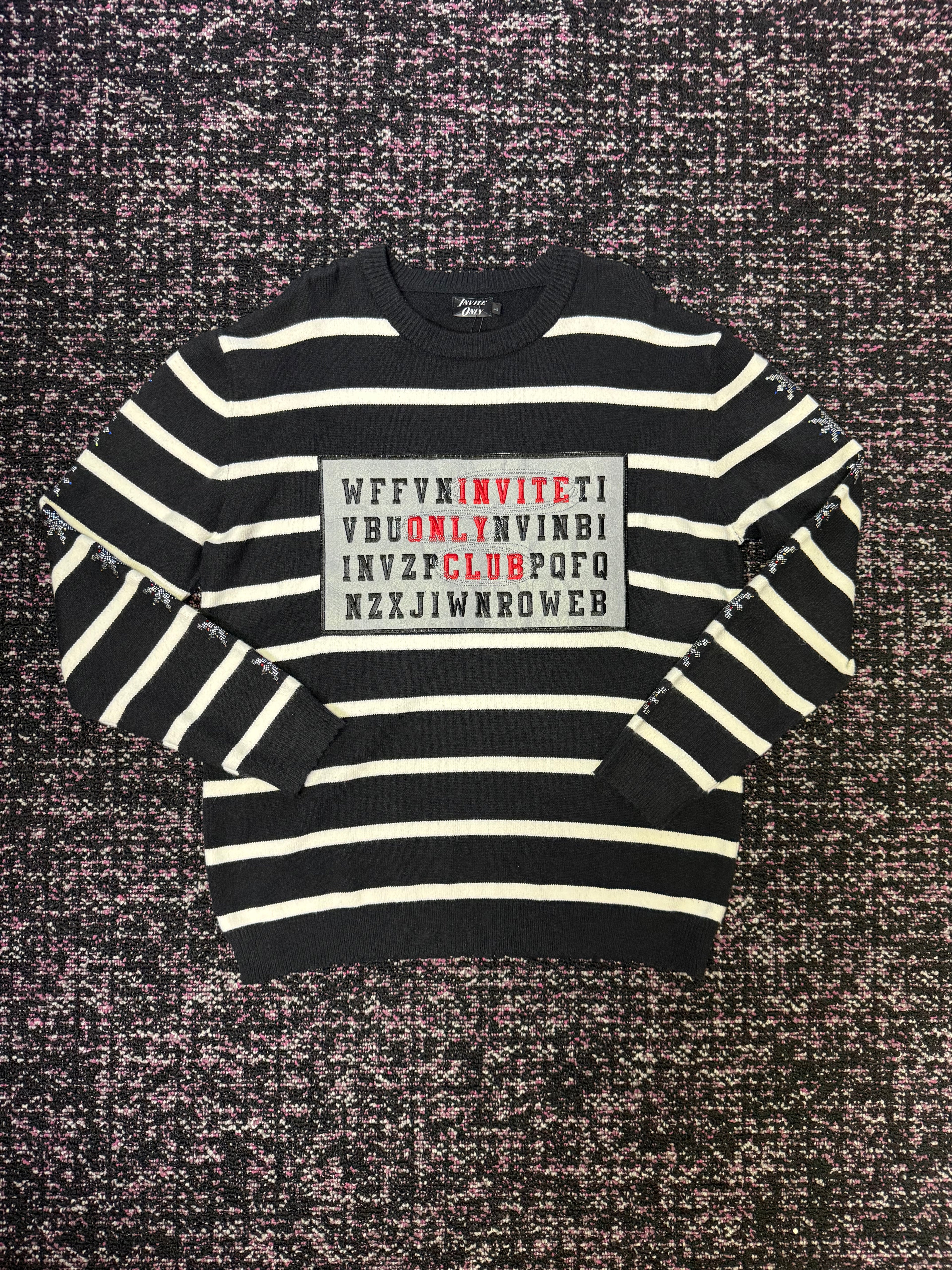 Invite Only Alphabet Sweater