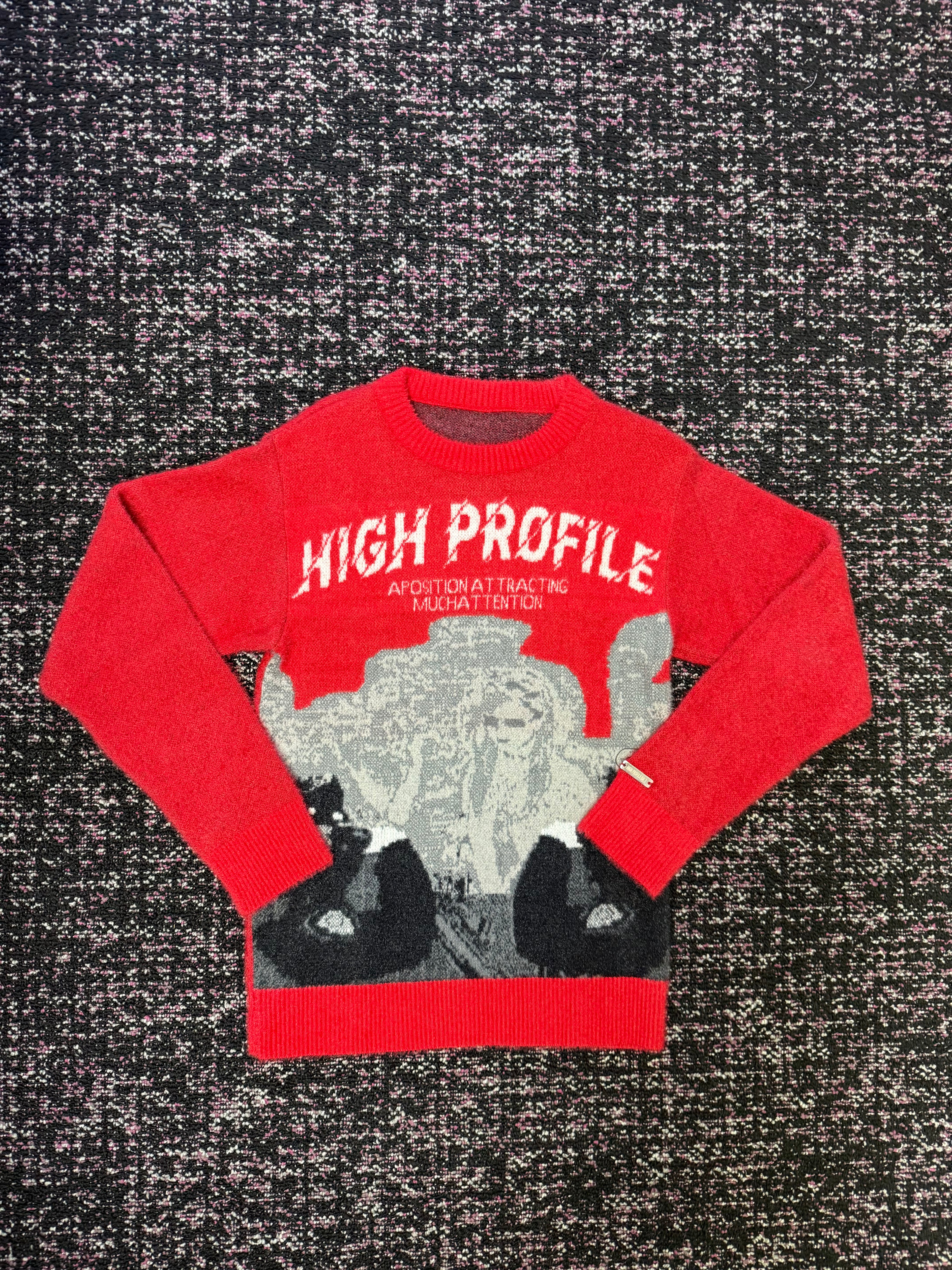 High Profile Red Sweater