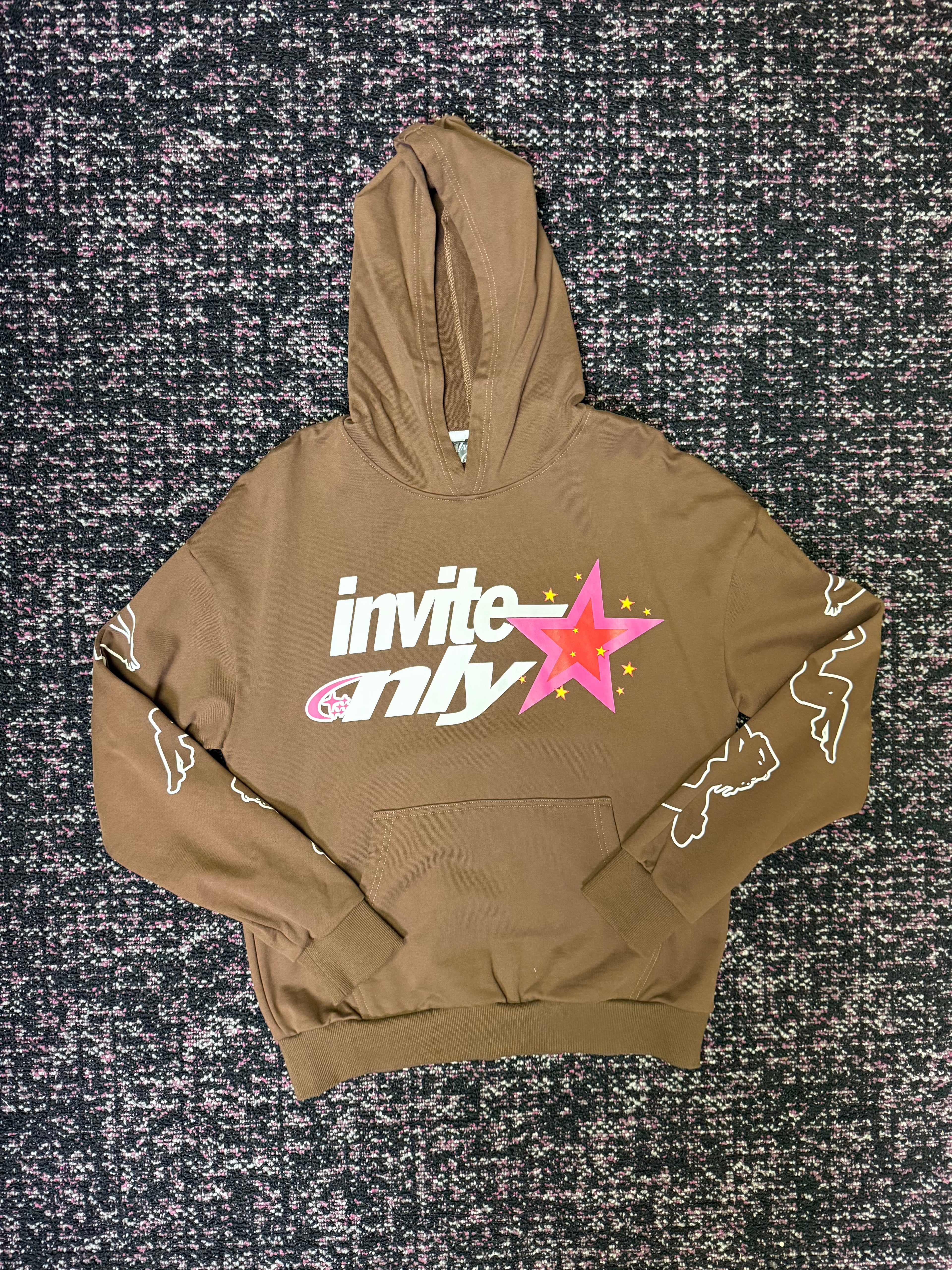 Invite Only Brown Hoodie