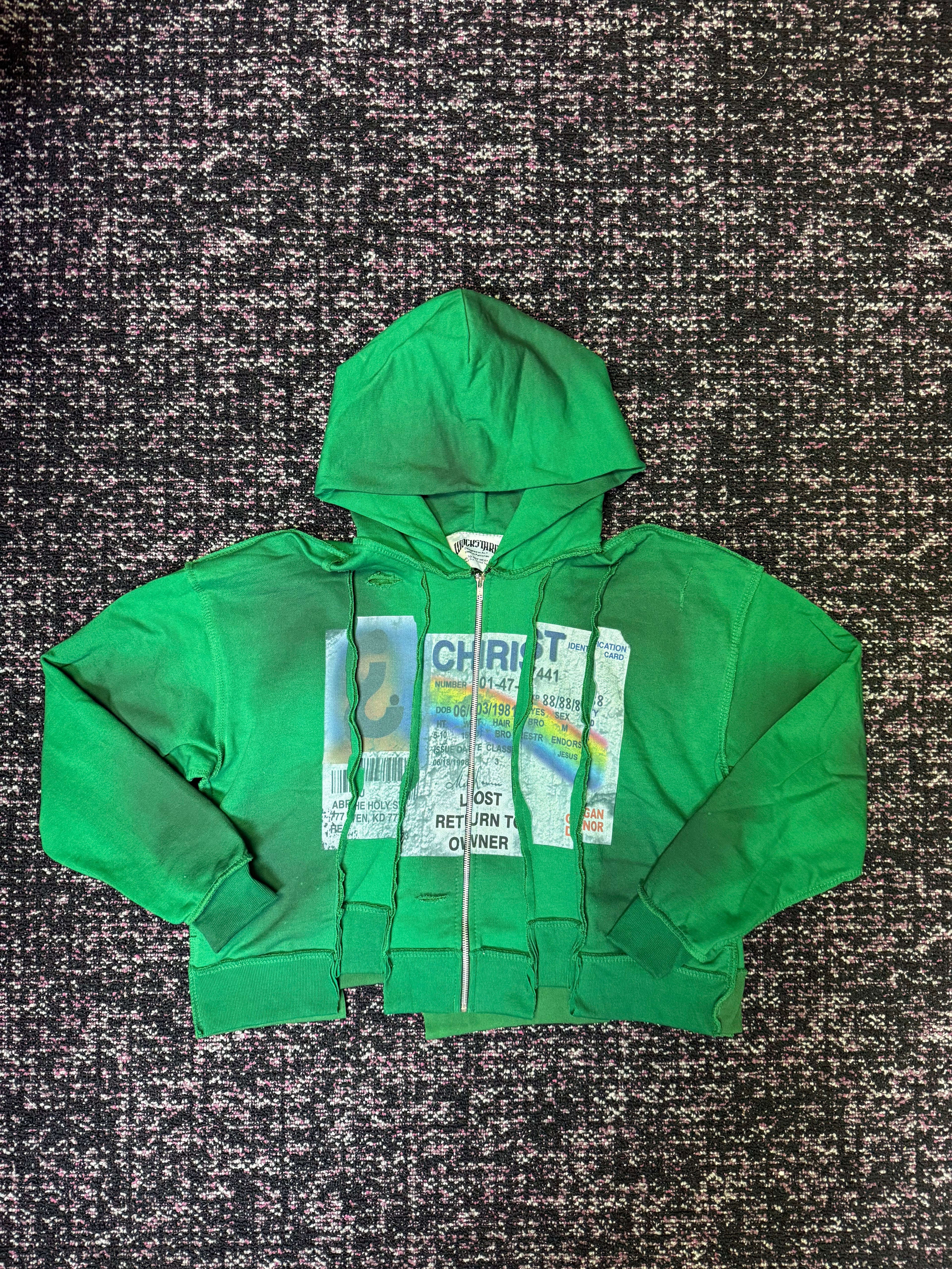 Wockstar Green ID Zip Up
