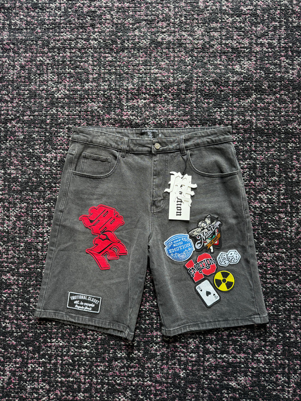 Mixed Emotion Patch Denim