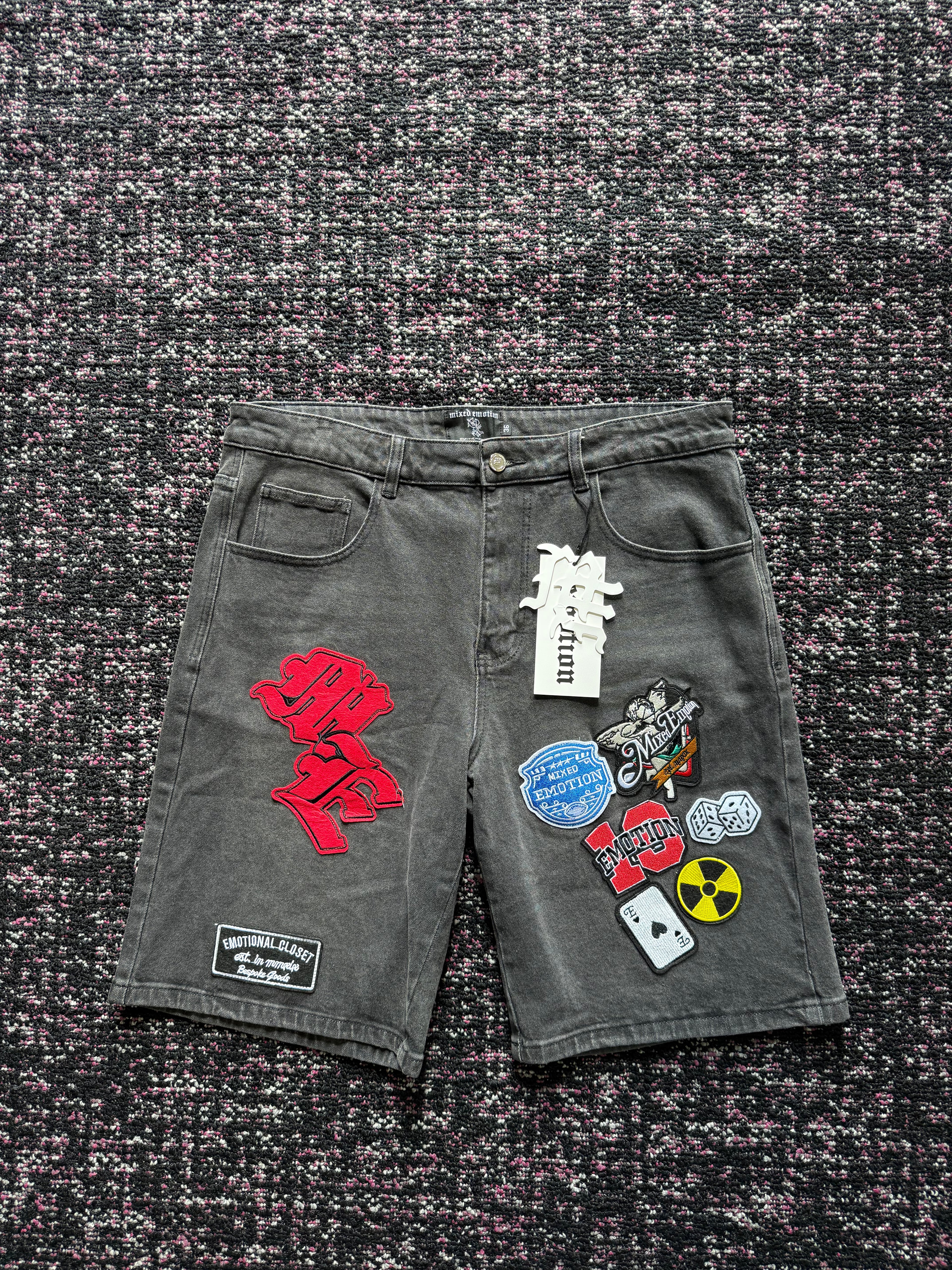 Mixed Emotion Patch Denim