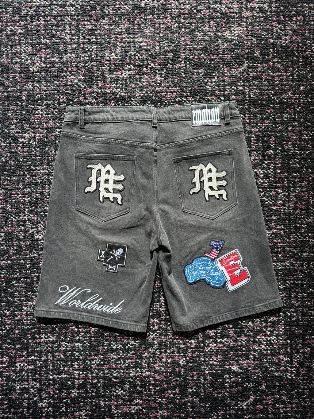 Mixed Emotion Patch Denim