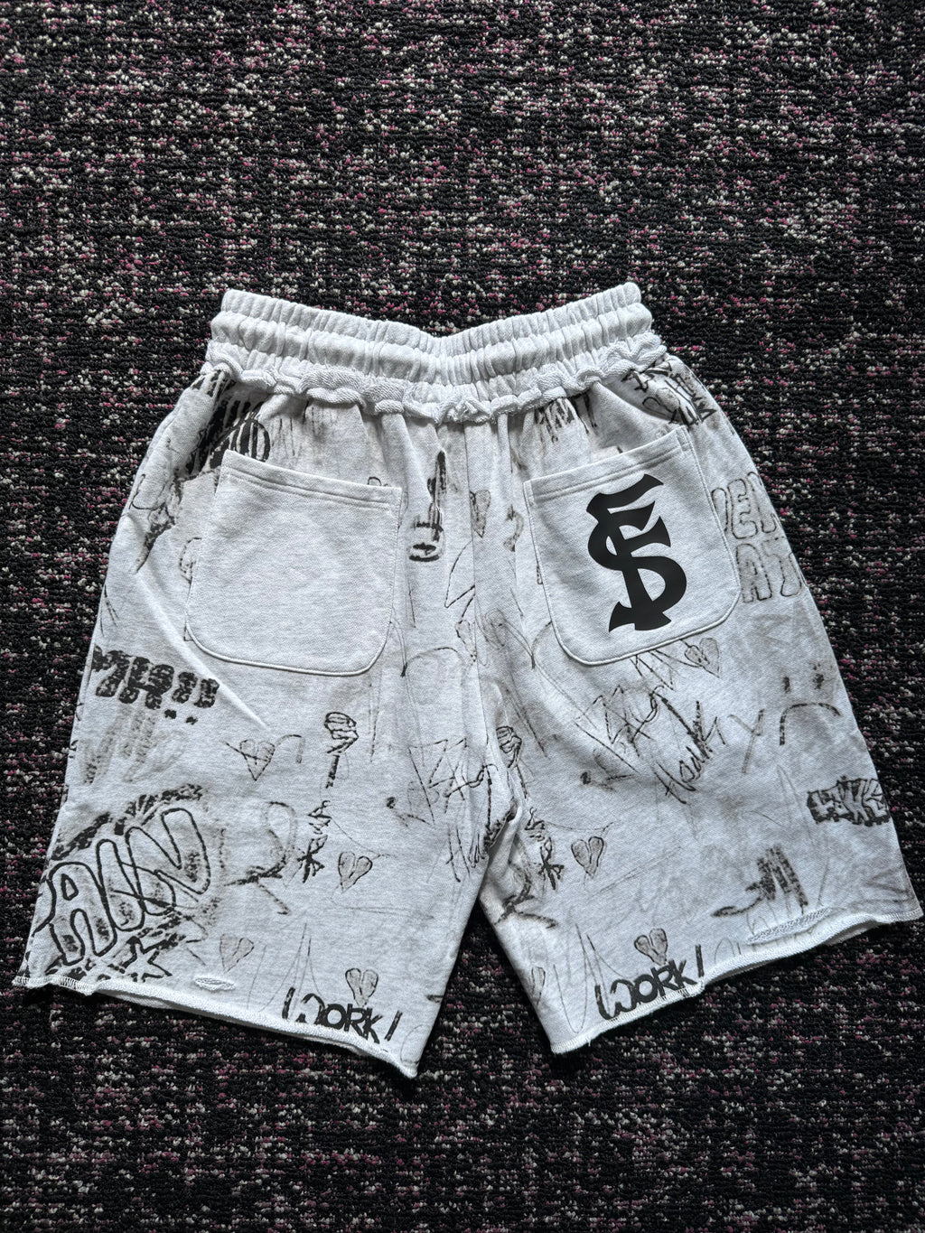 Forever Situated Graffiti Jorts