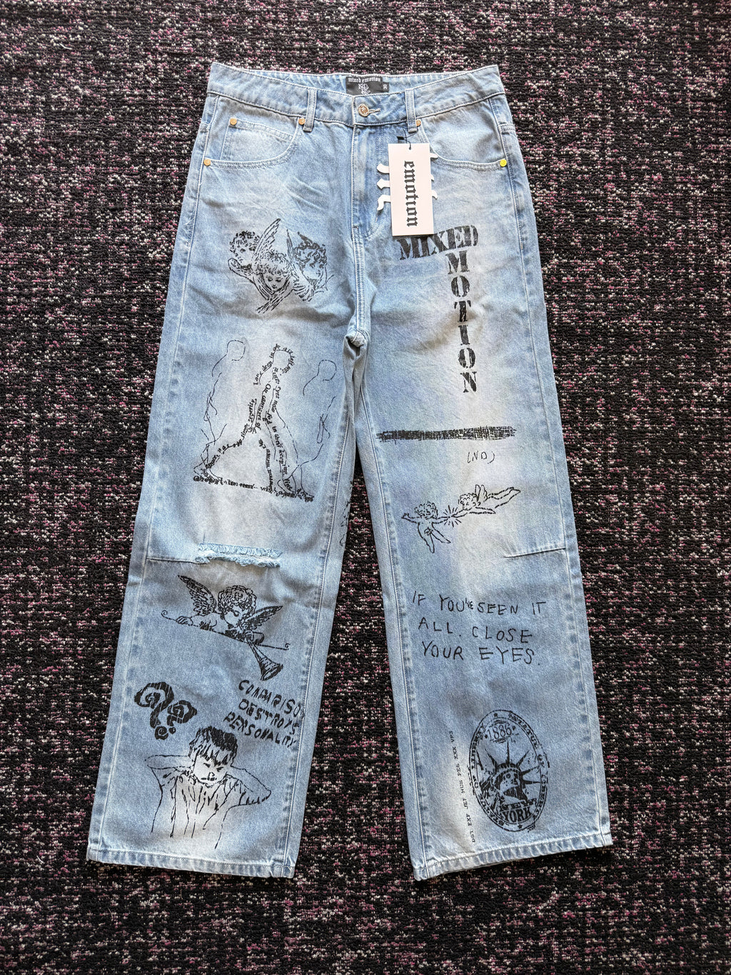 Mixed Emotion Light Canvas Denim
