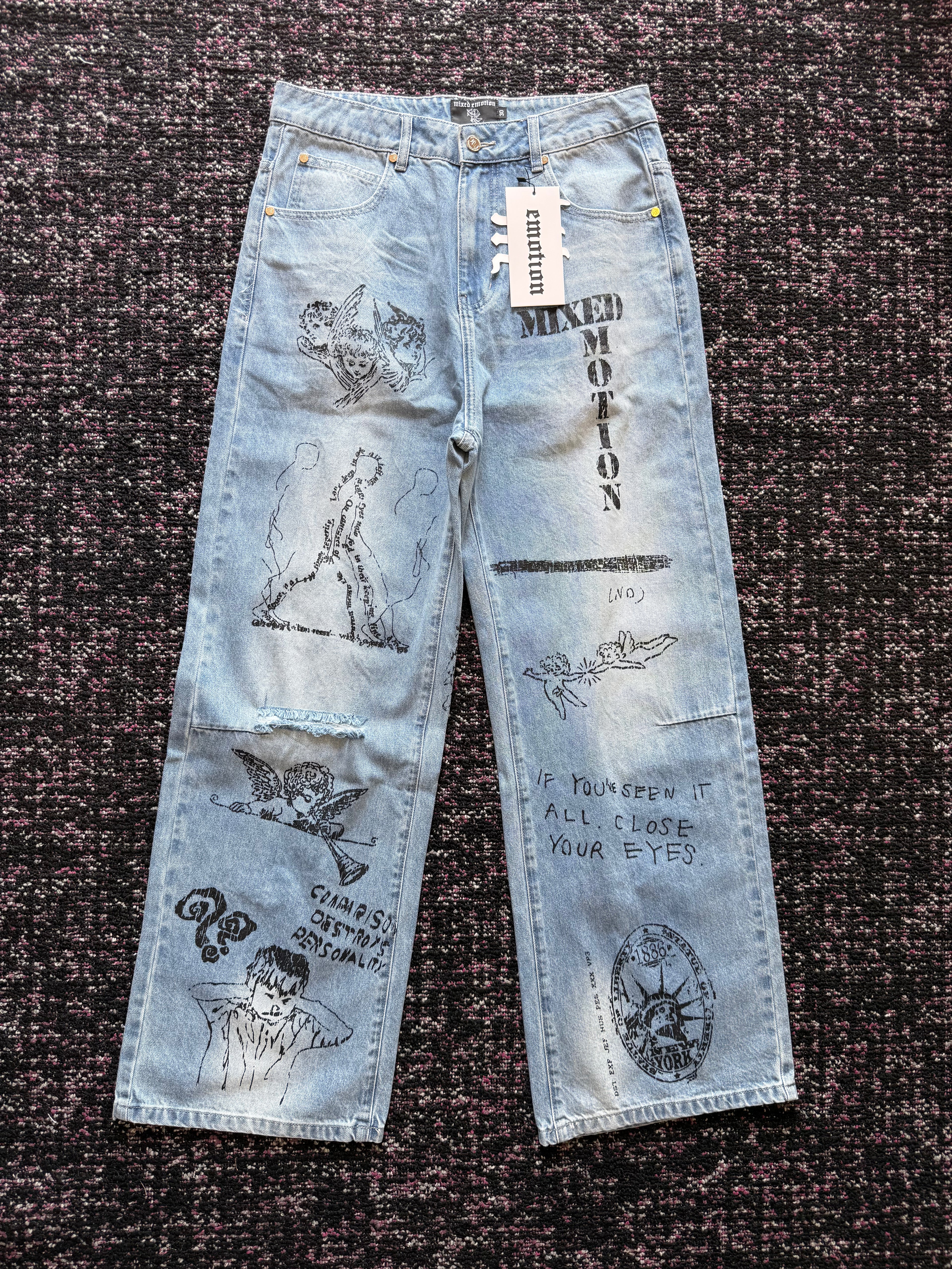 Mixed Emotion Light Canvas Denim