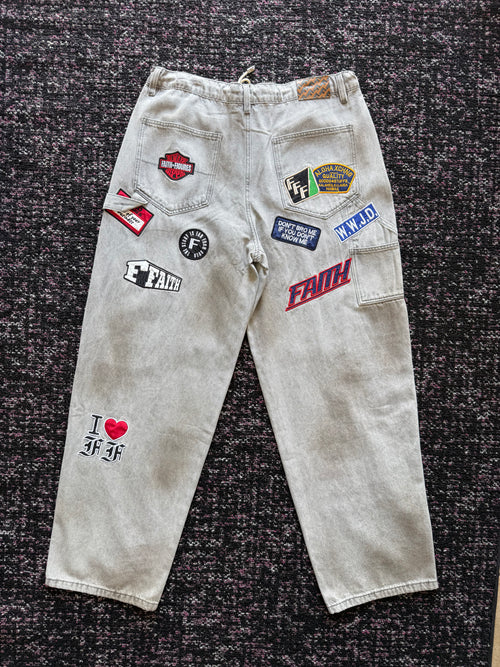 Faith + Figures Patch Denim