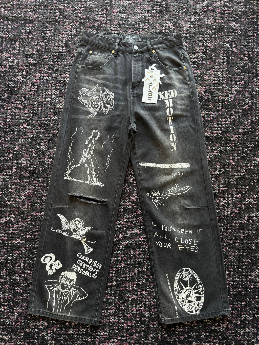 Mixed Emotion Dark Canvas Denim