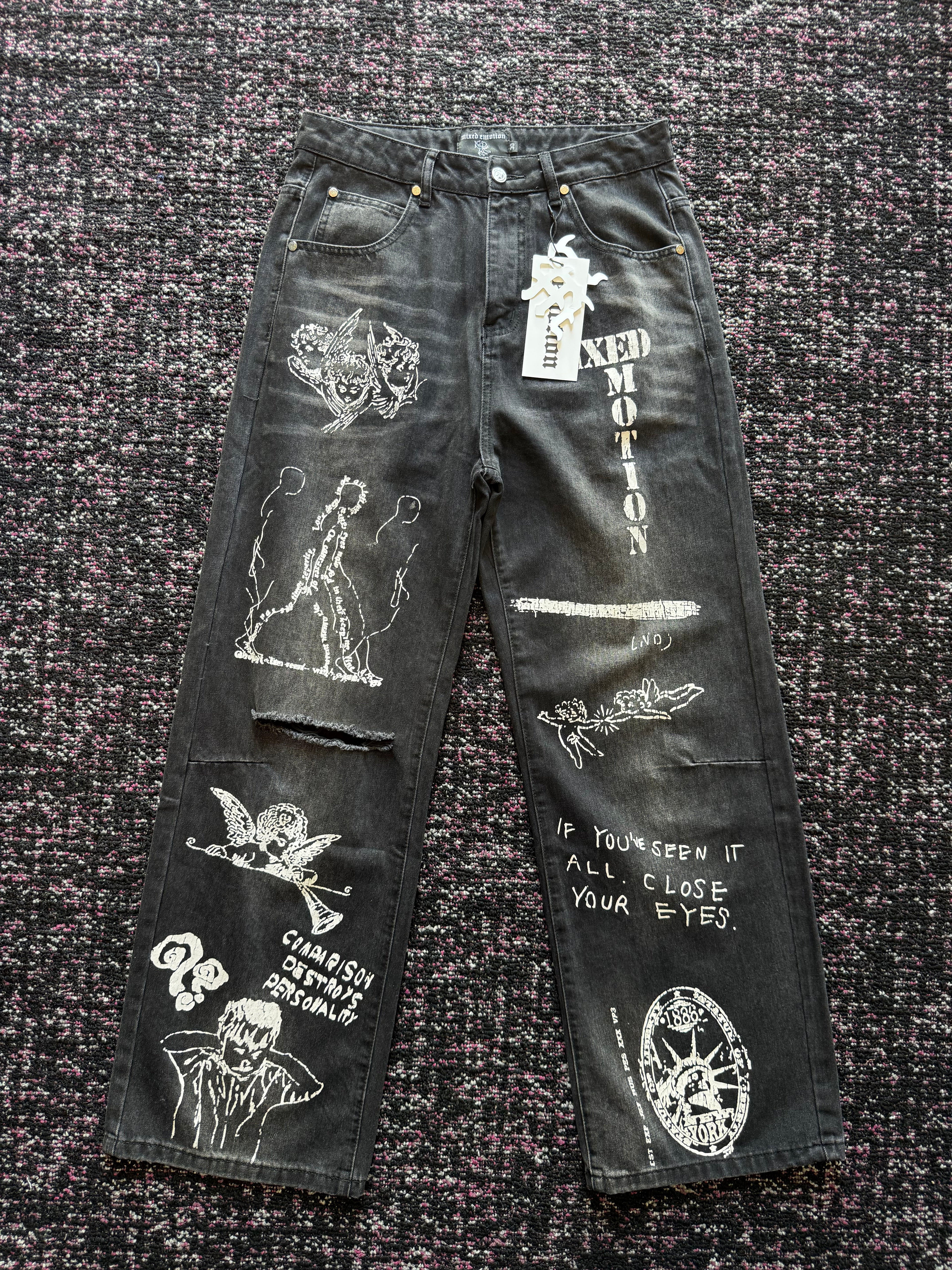 Mixed Emotion Dark Canvas Denim