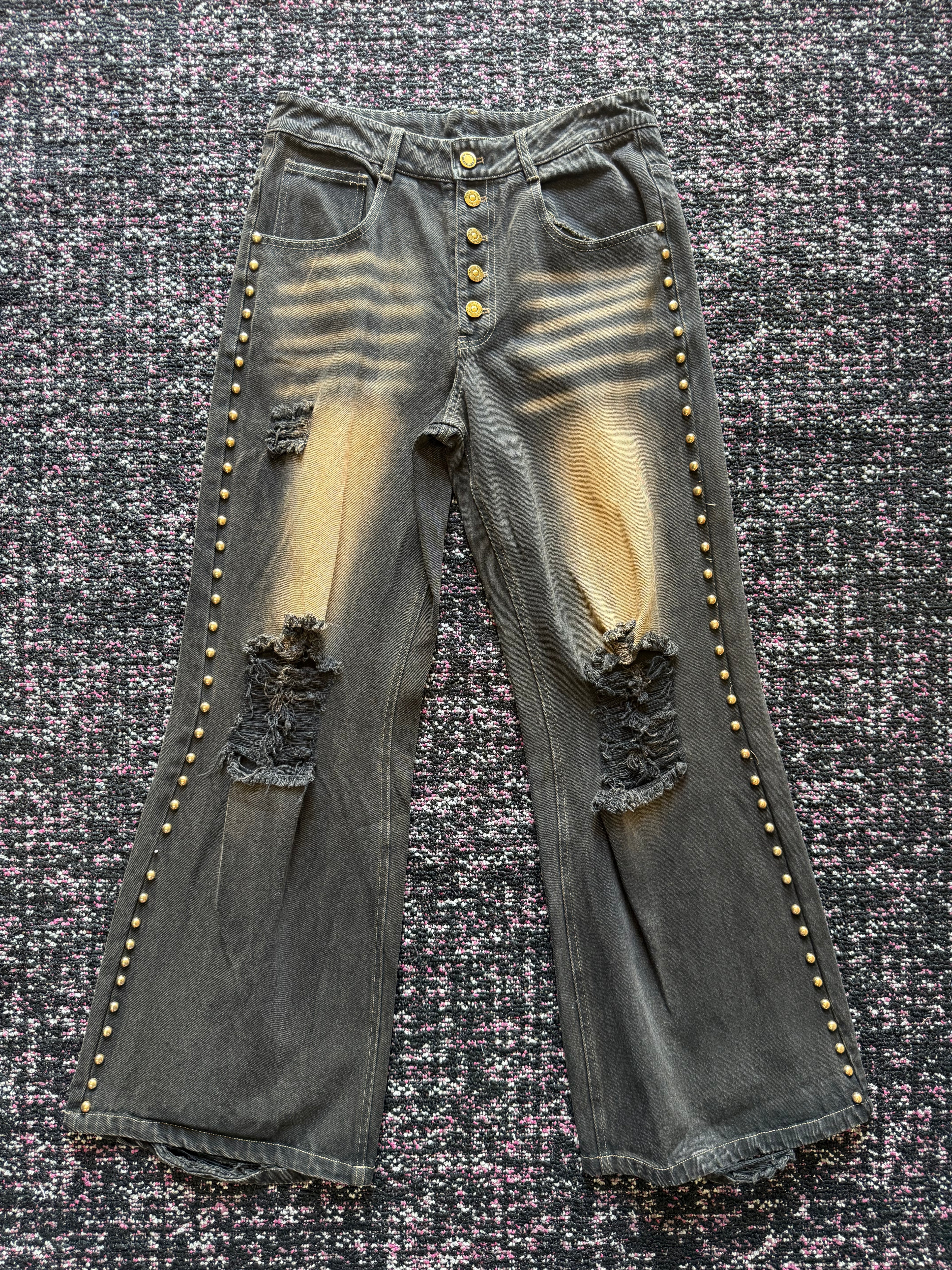 Ultimate Aim Brown Flare Denim