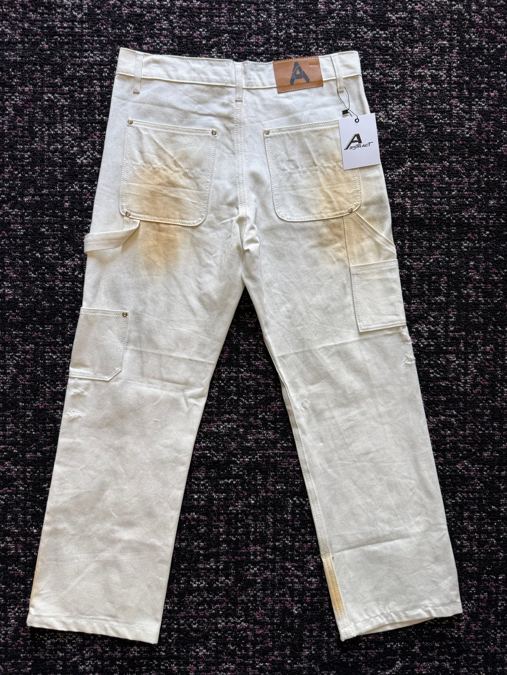 Abstract White Painter Denim