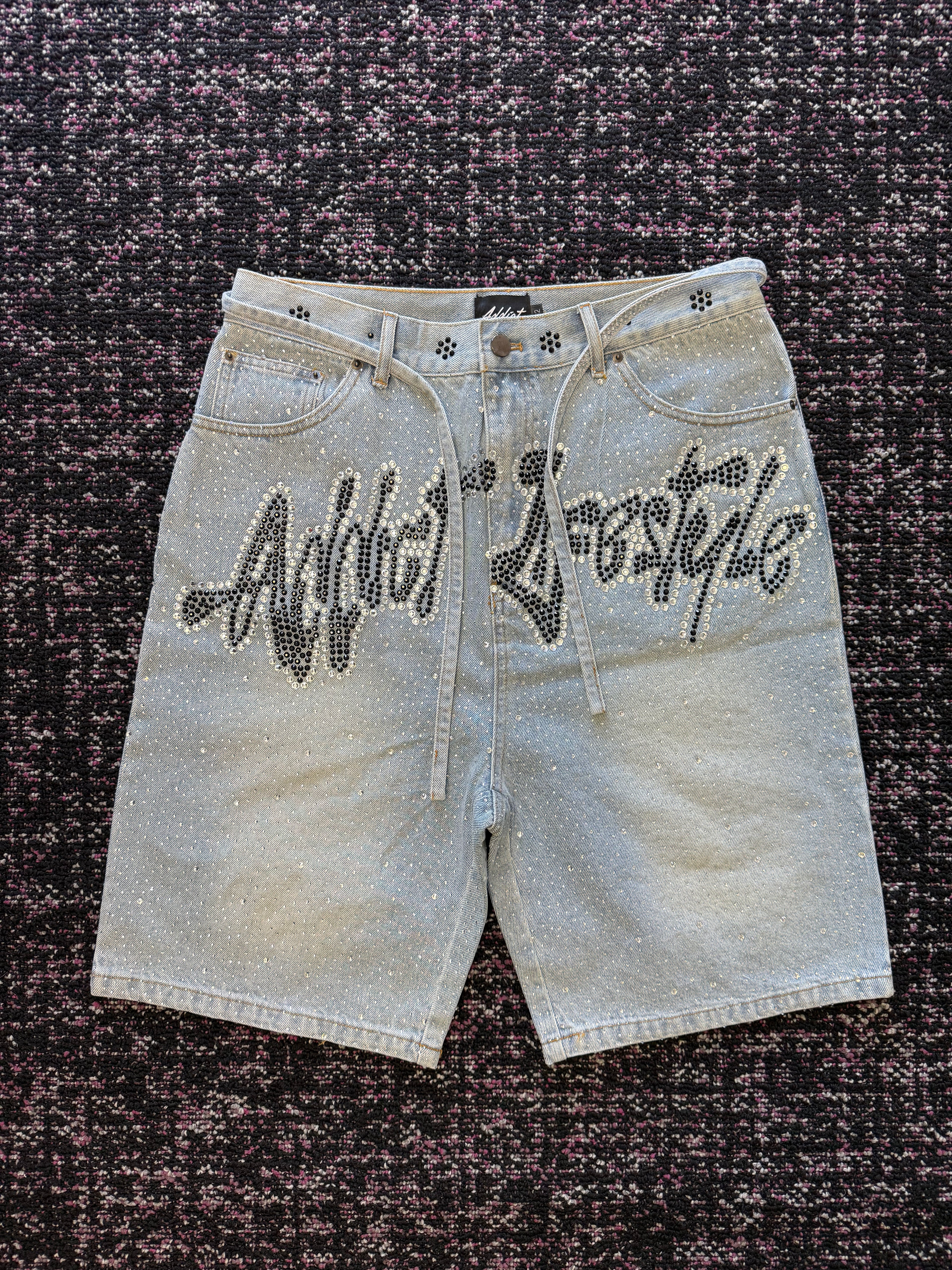 Addict Lifestyle Black Jorts
