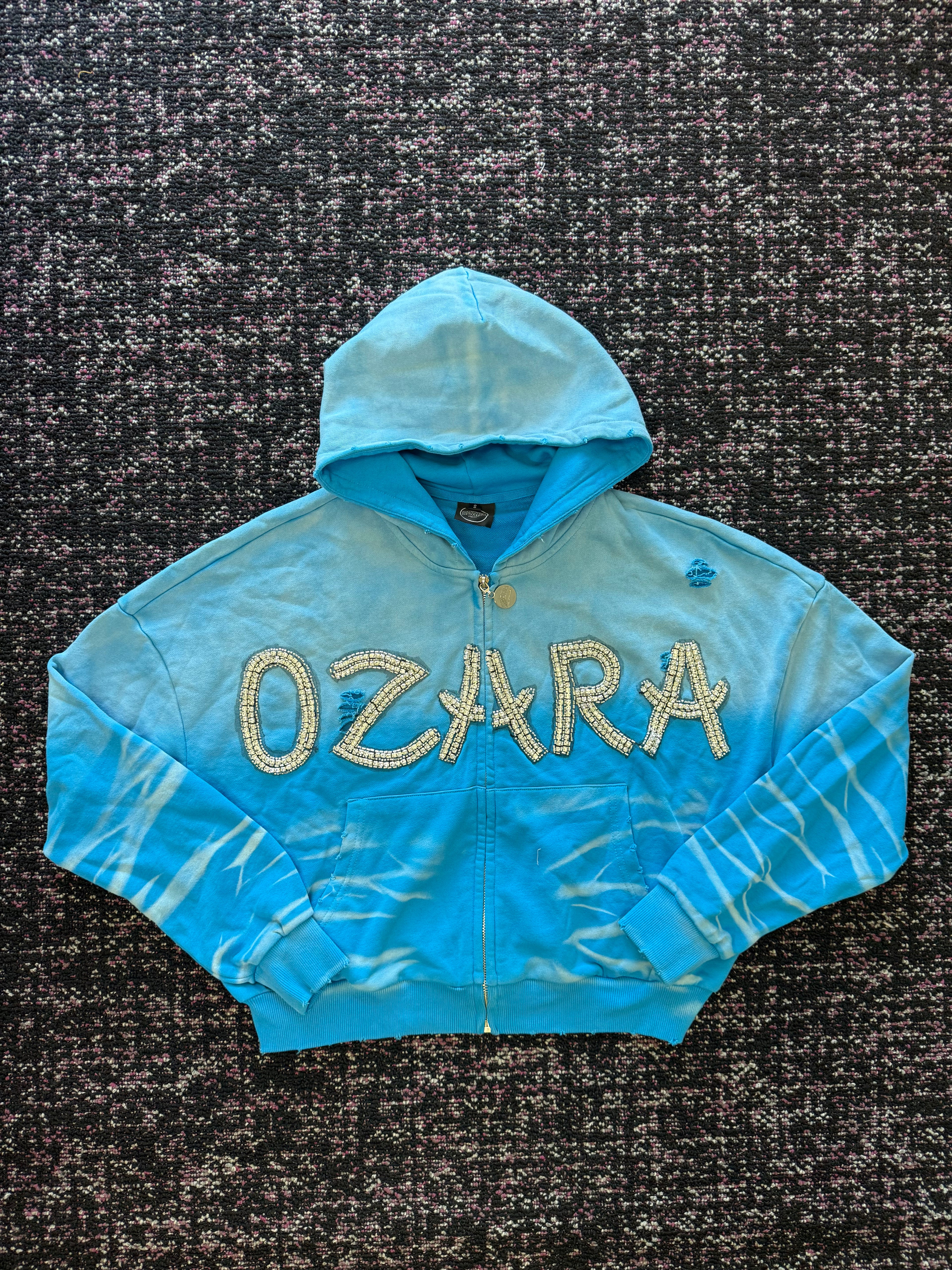 Ozara Zip Up Blue