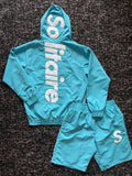 Solitaire Blue Nylon Set