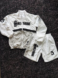Solitaire White\Grey\Blk Nylon Set