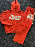 4CRAZZY Red Rhinestone Set
