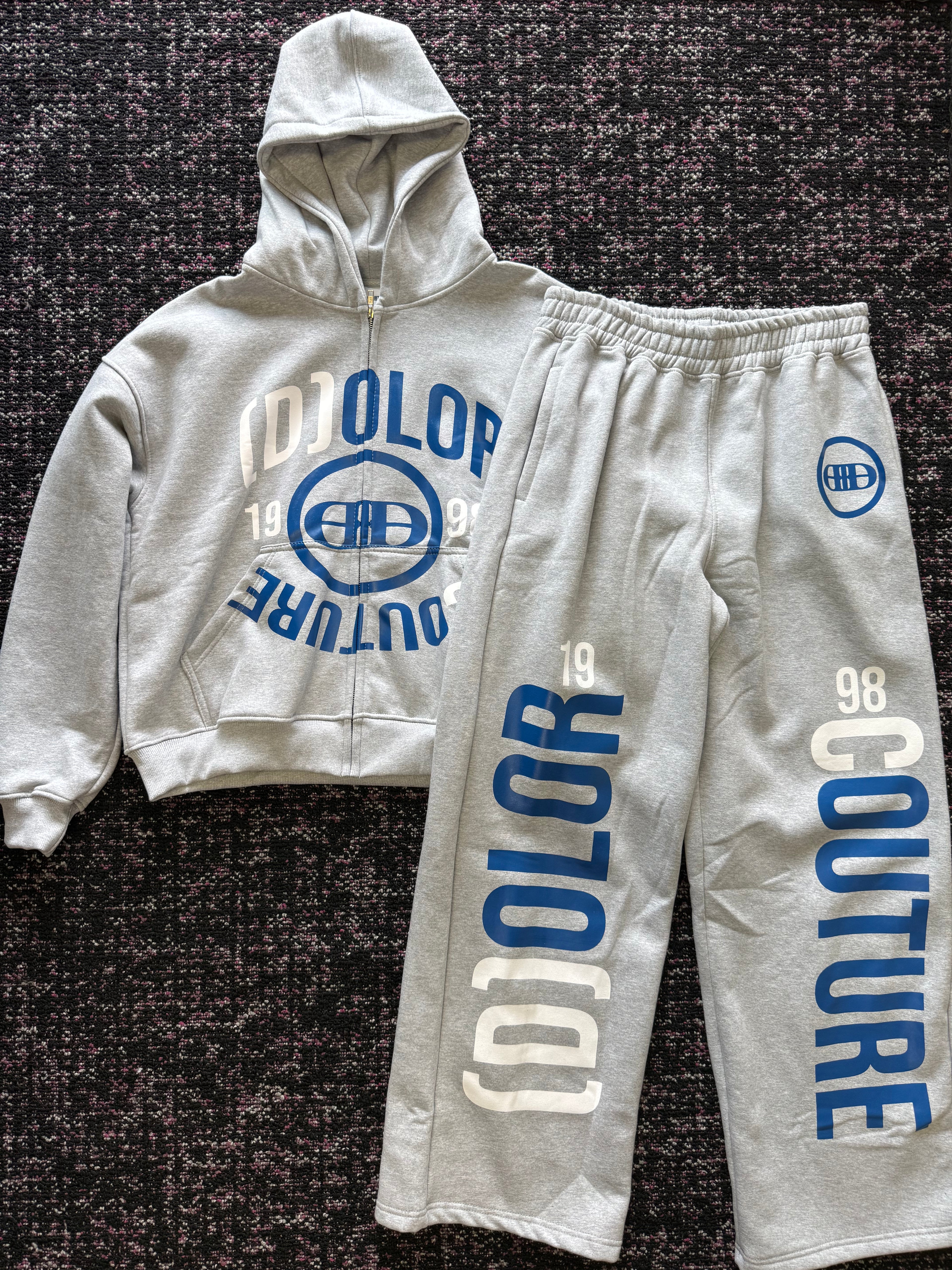 Dolor Couture Navy Gray Set