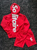 Solitaire Red Nylon Set