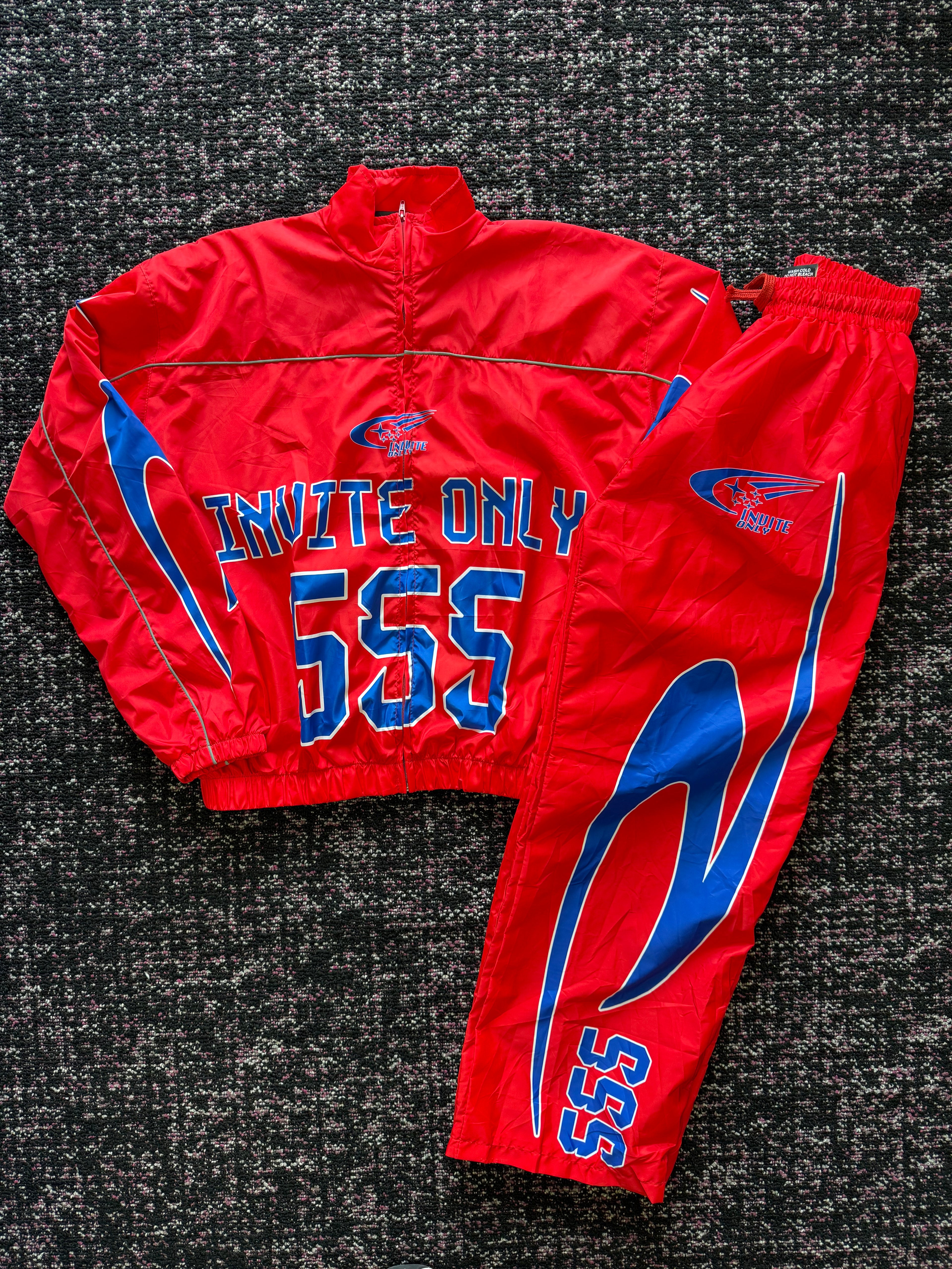 Invite Only Red Blue Nylon Set