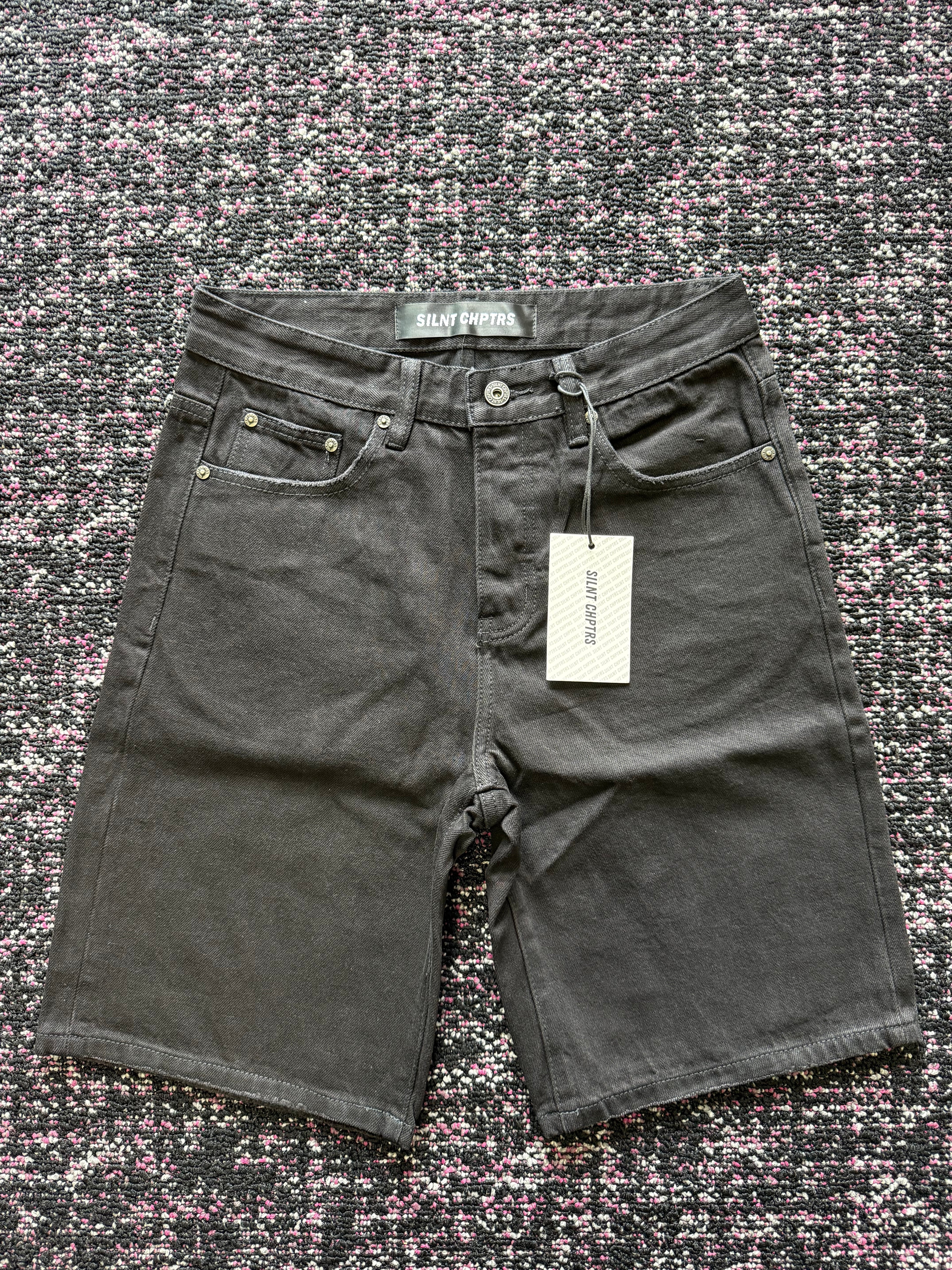 SILNT CHPTRS Black Washed Shorts