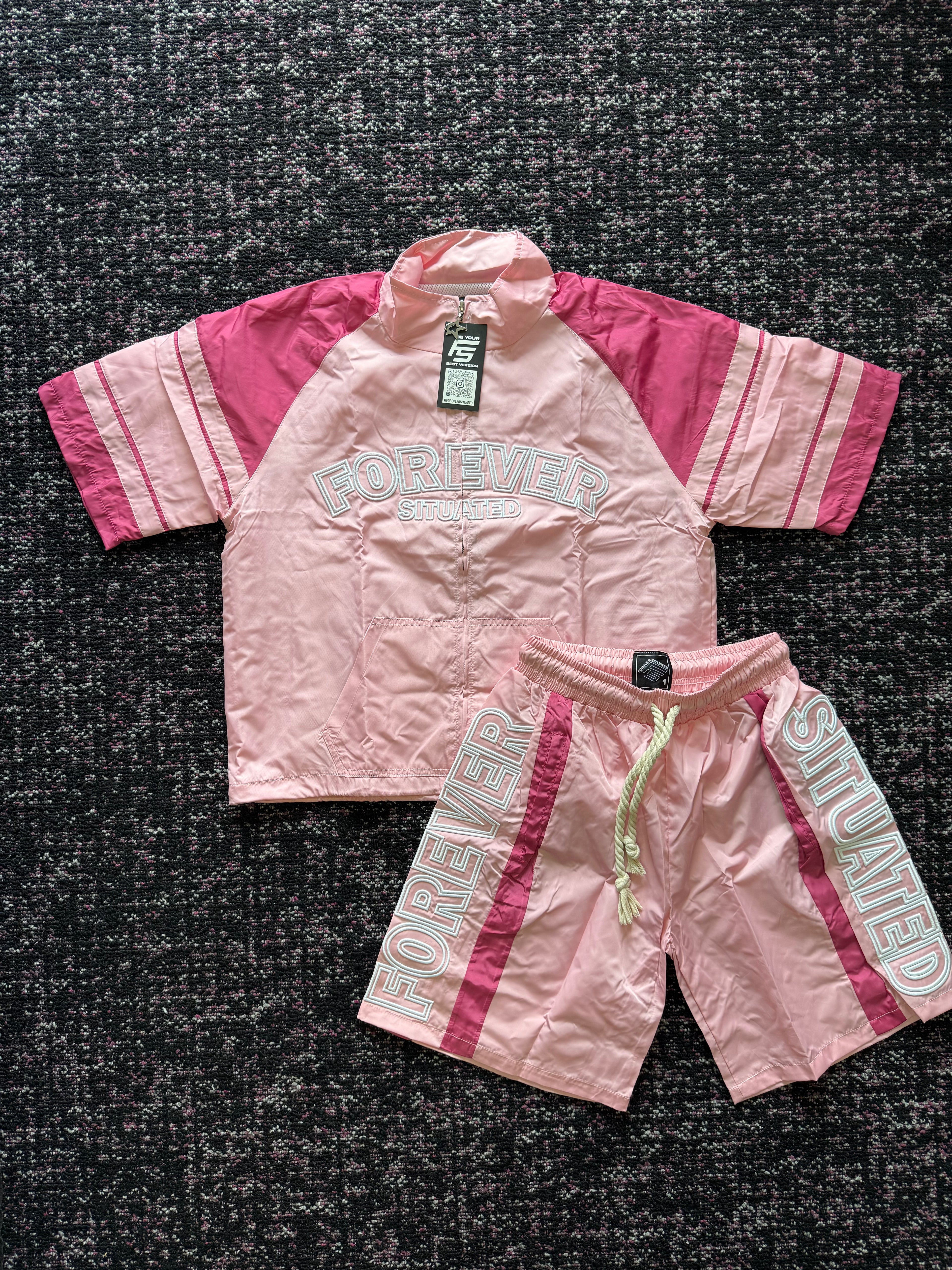 Forever Situated Pink Short Set
