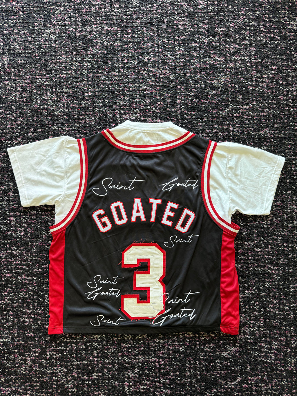 Saint GOATED Black Jersey Tee