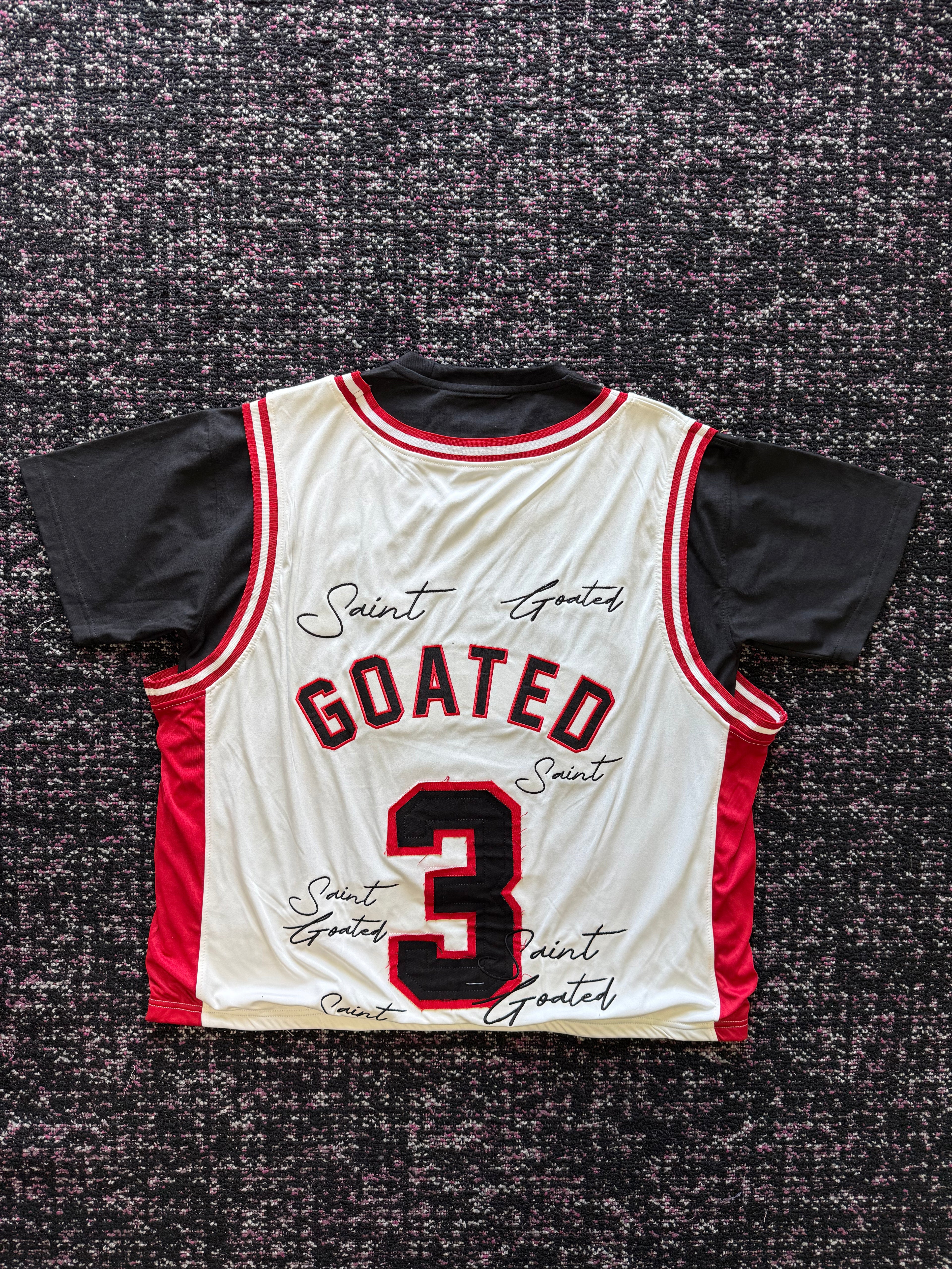 Saint GOATED White Jersey Tee