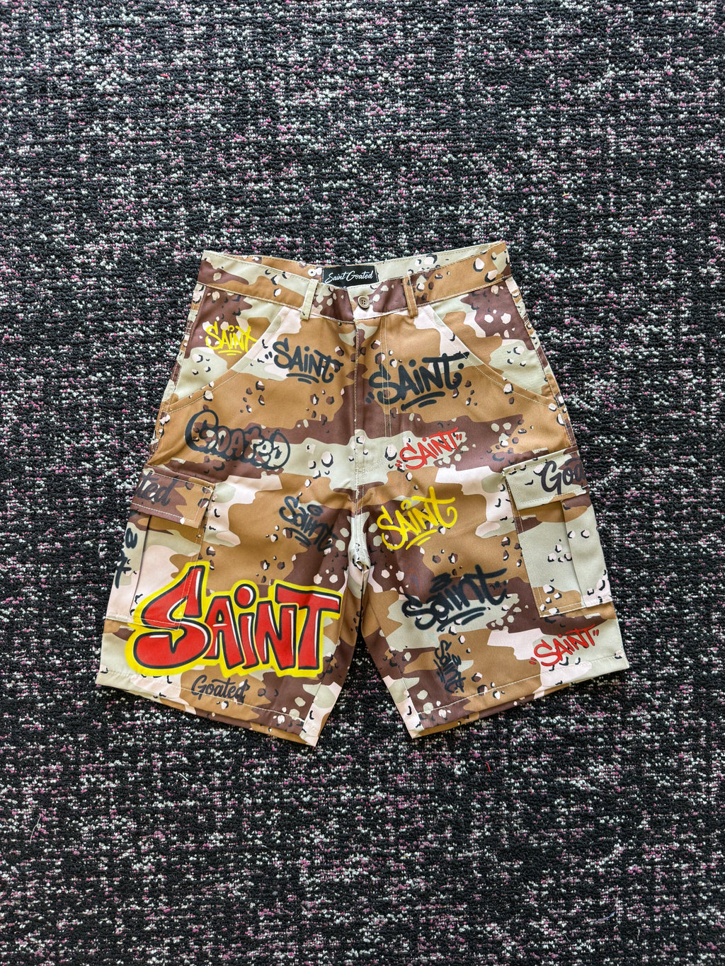 Saint GOATED Camo Shorts