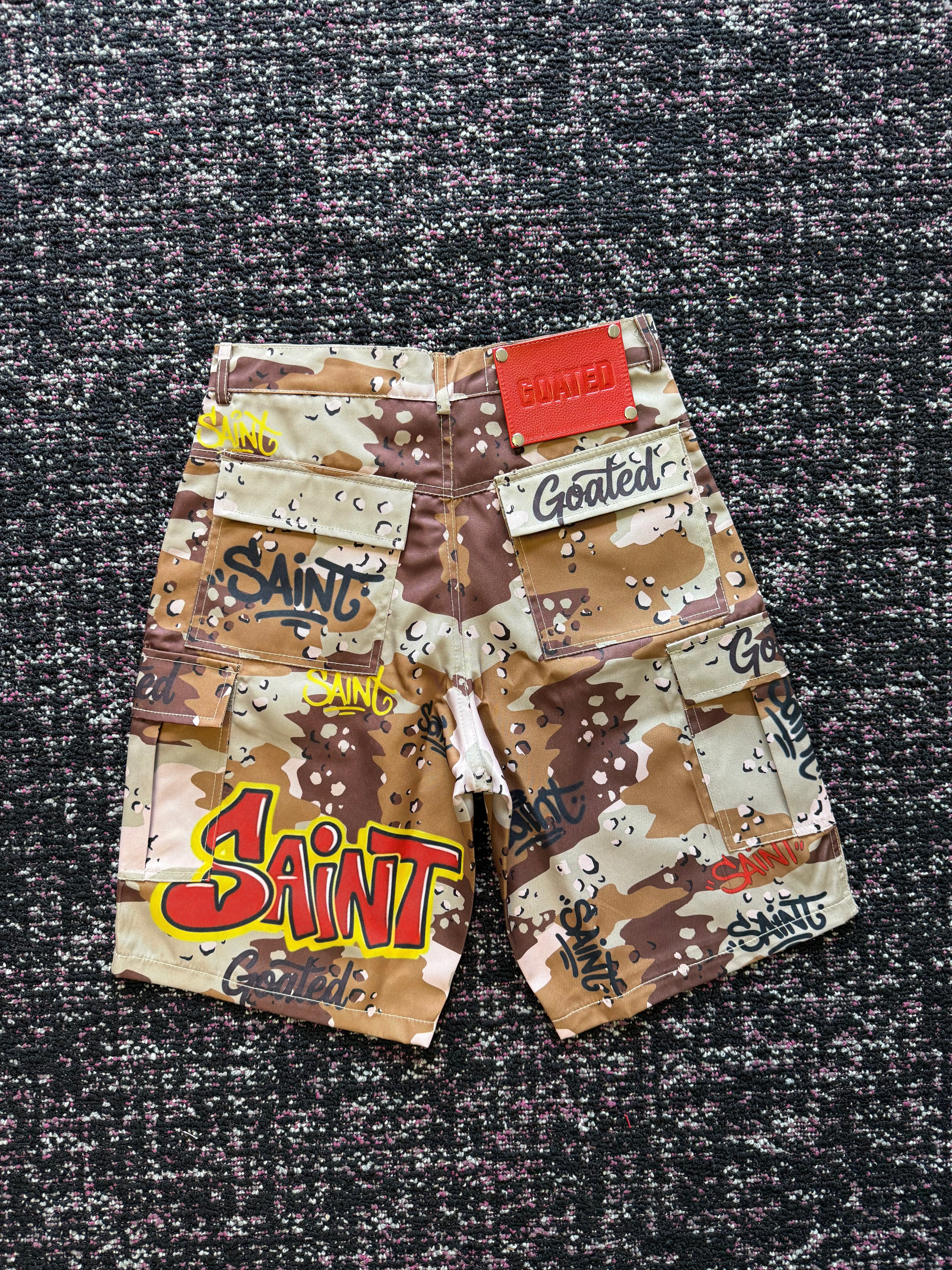 Saint GOATED Camo Shorts