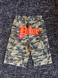 Dolor Couture Camo Jorts