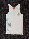 Krazy Ambition White Black Tank