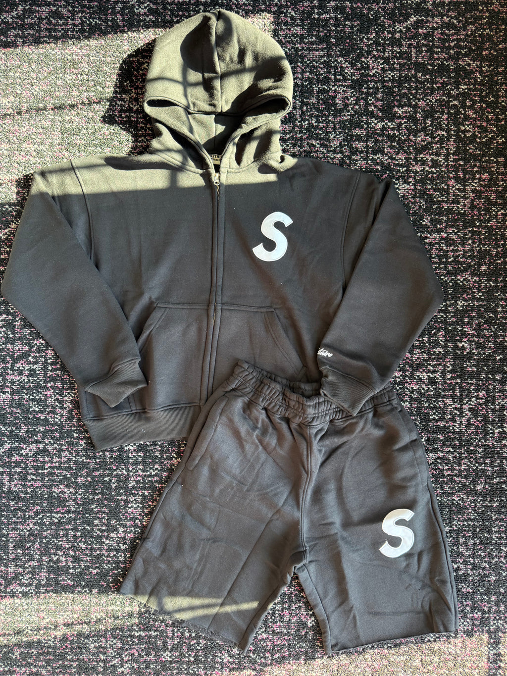 Solitaire Black White Cotton Set