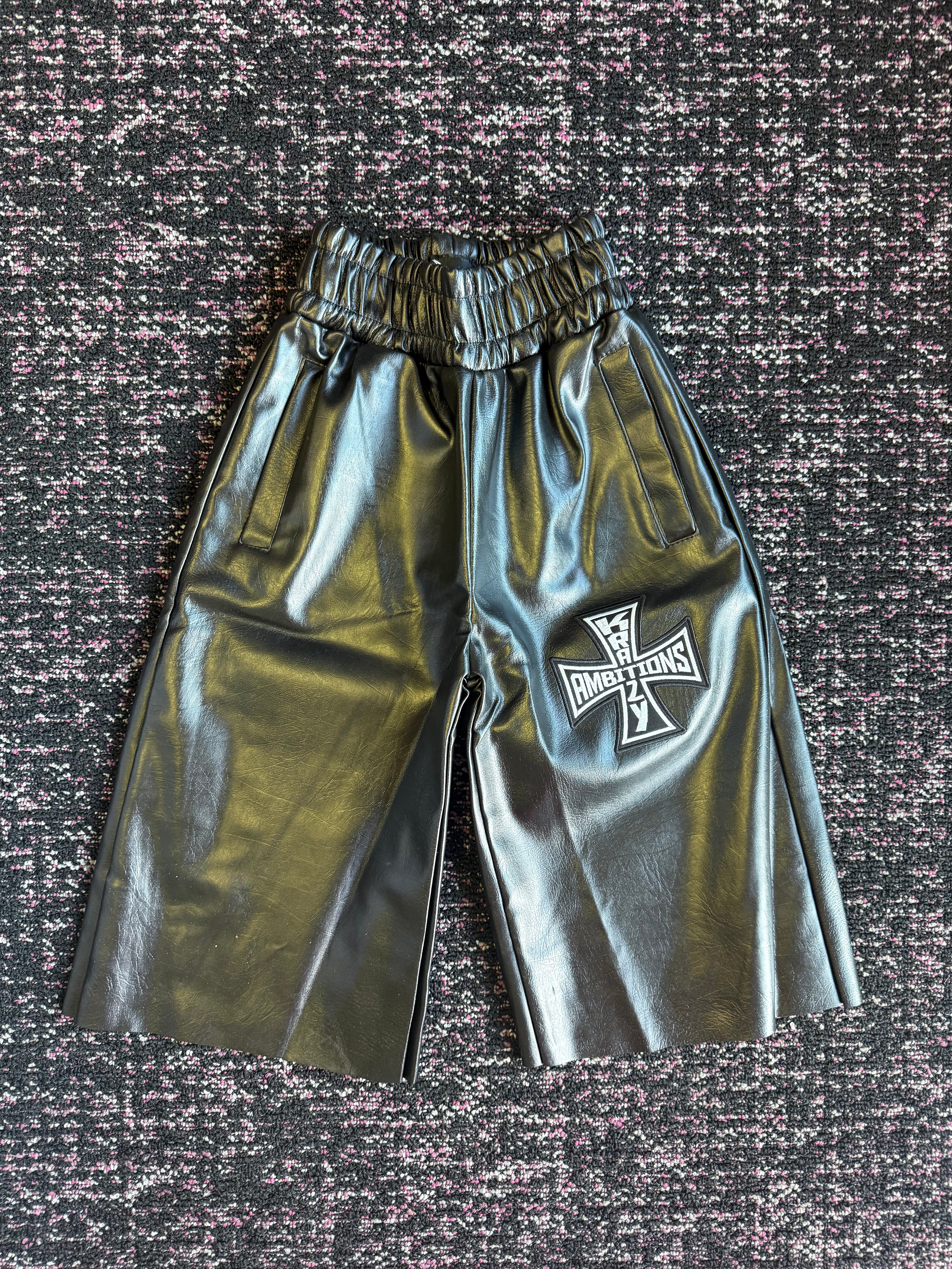 Krazy Ambition Leather Shorts