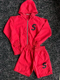 Solitaire Red Black Nylon Set