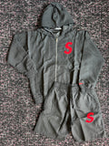 Solitaire Black Red Nylon Set