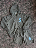Solitaire Black Blue Nylon Set