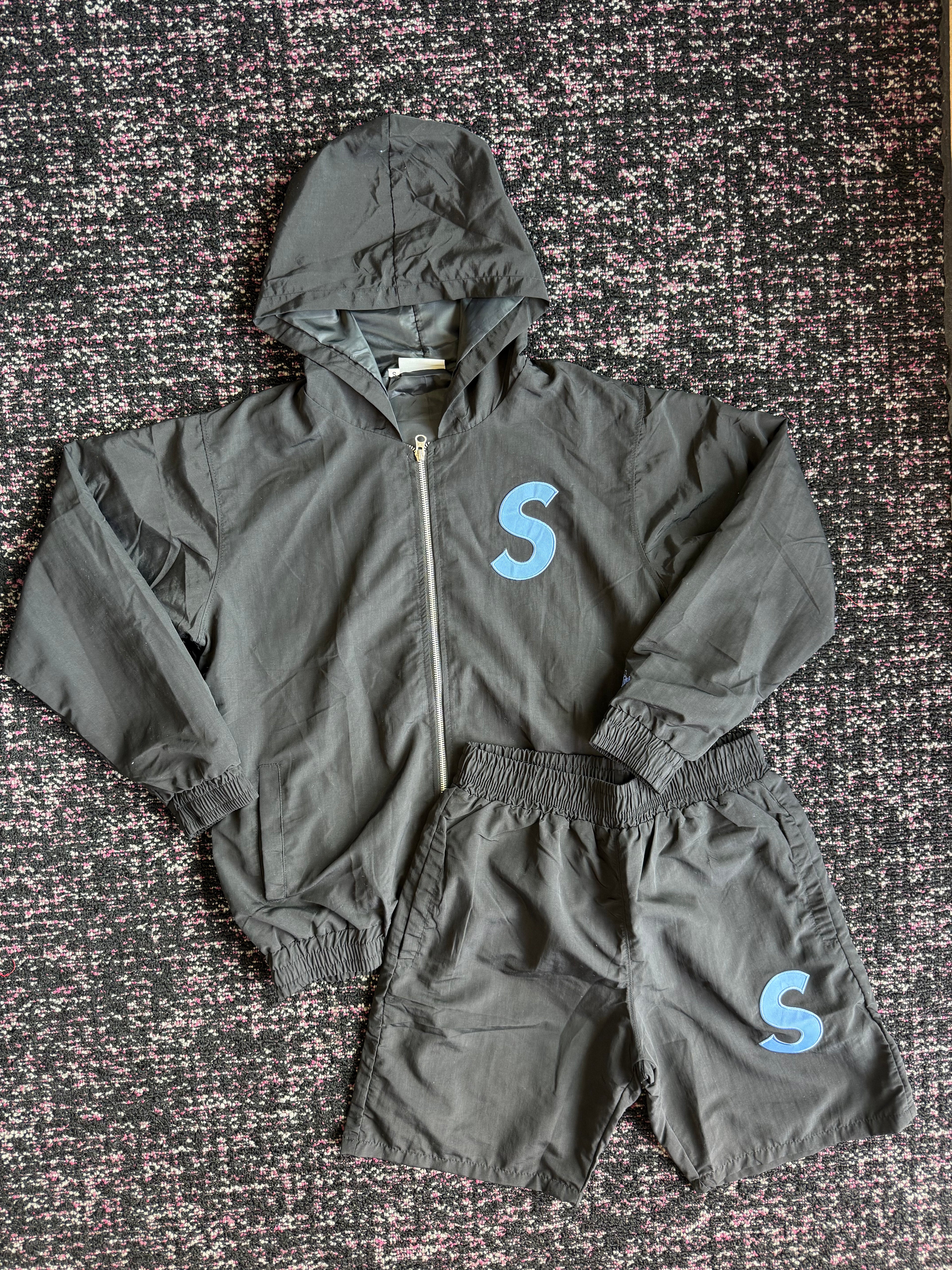 Solitaire Black Blue Nylon Set
