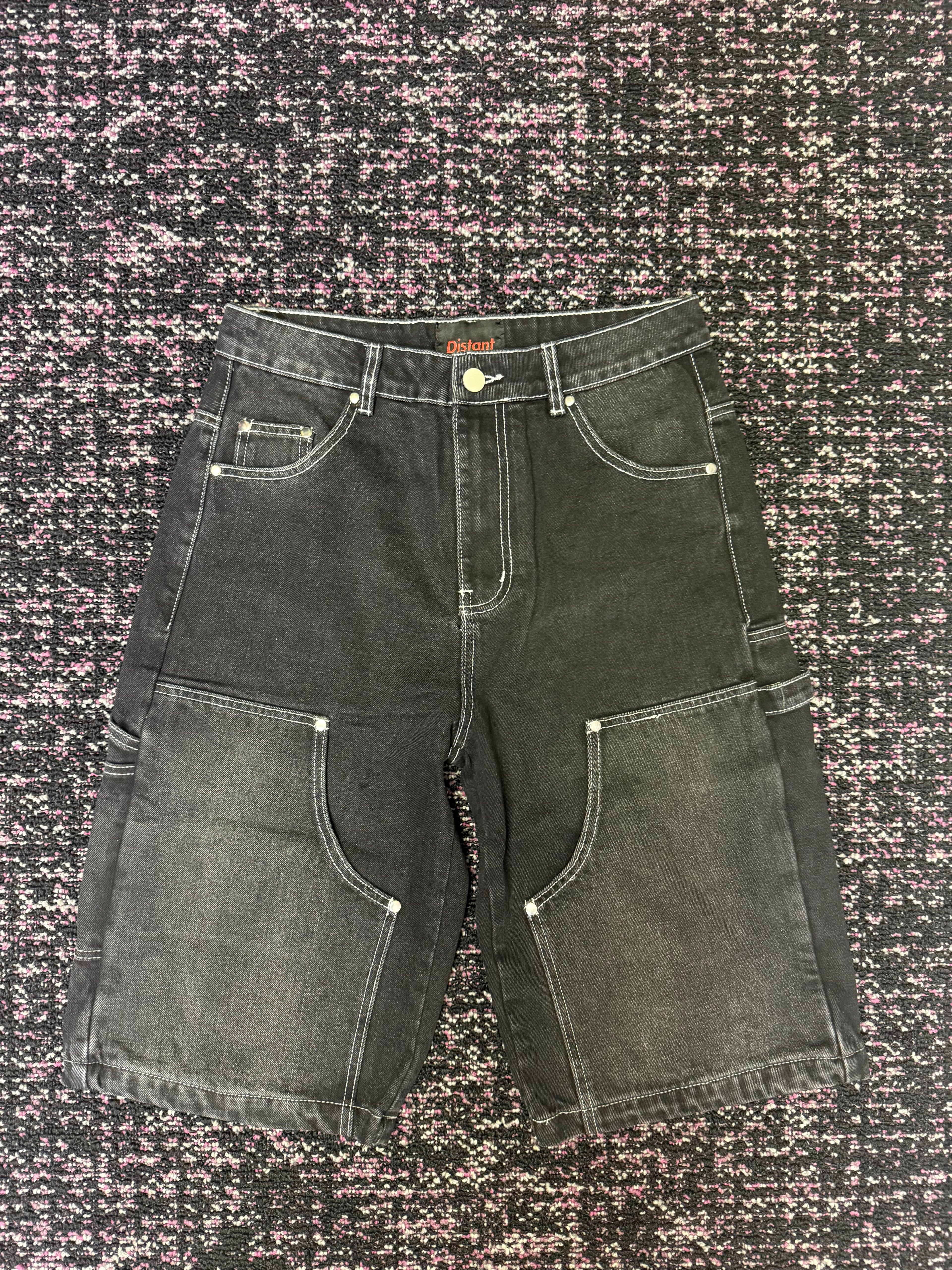 Distant Studios Black Ash Washed Shorts