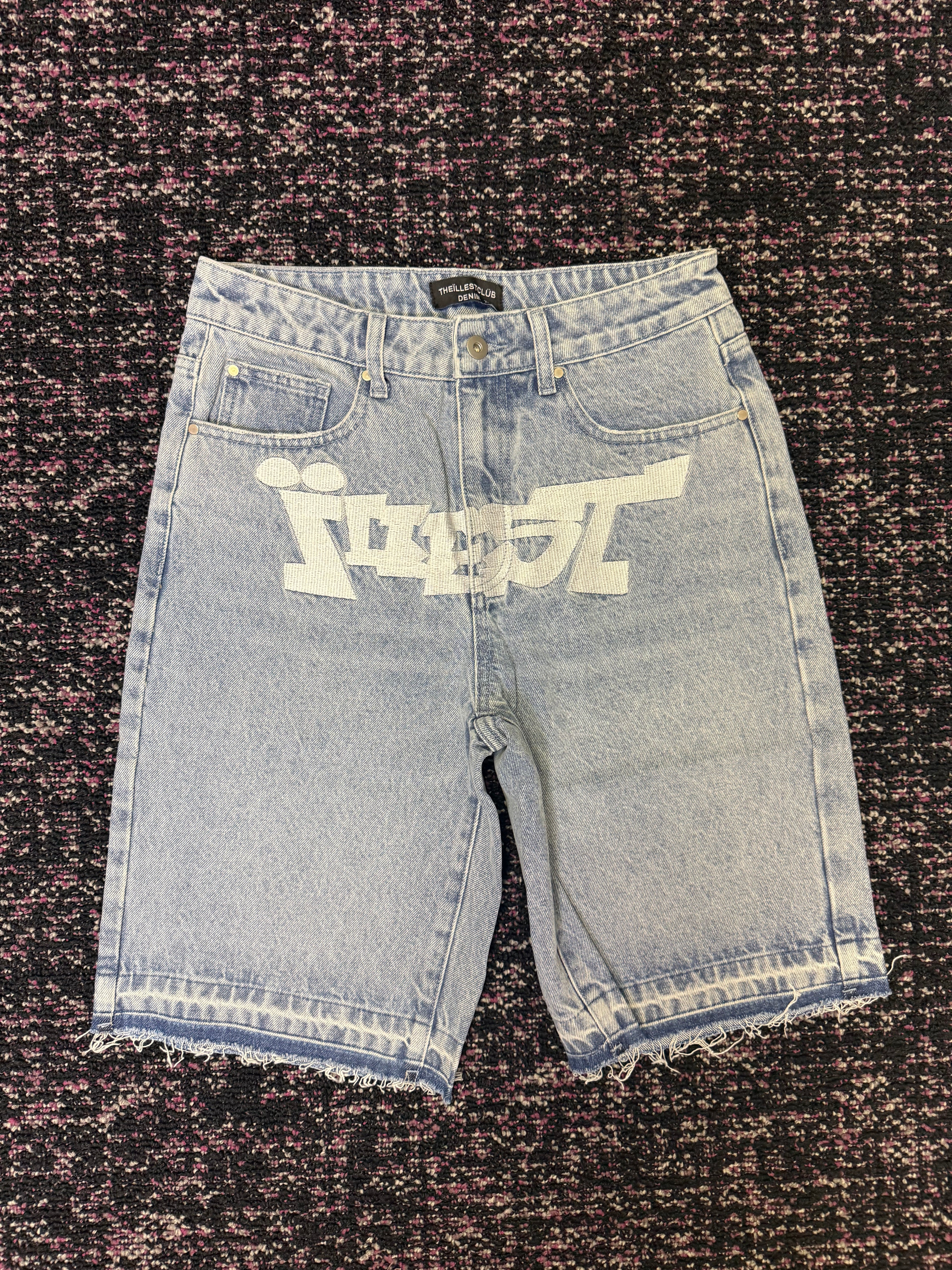 Illest Club Light Blue Denim Shorts