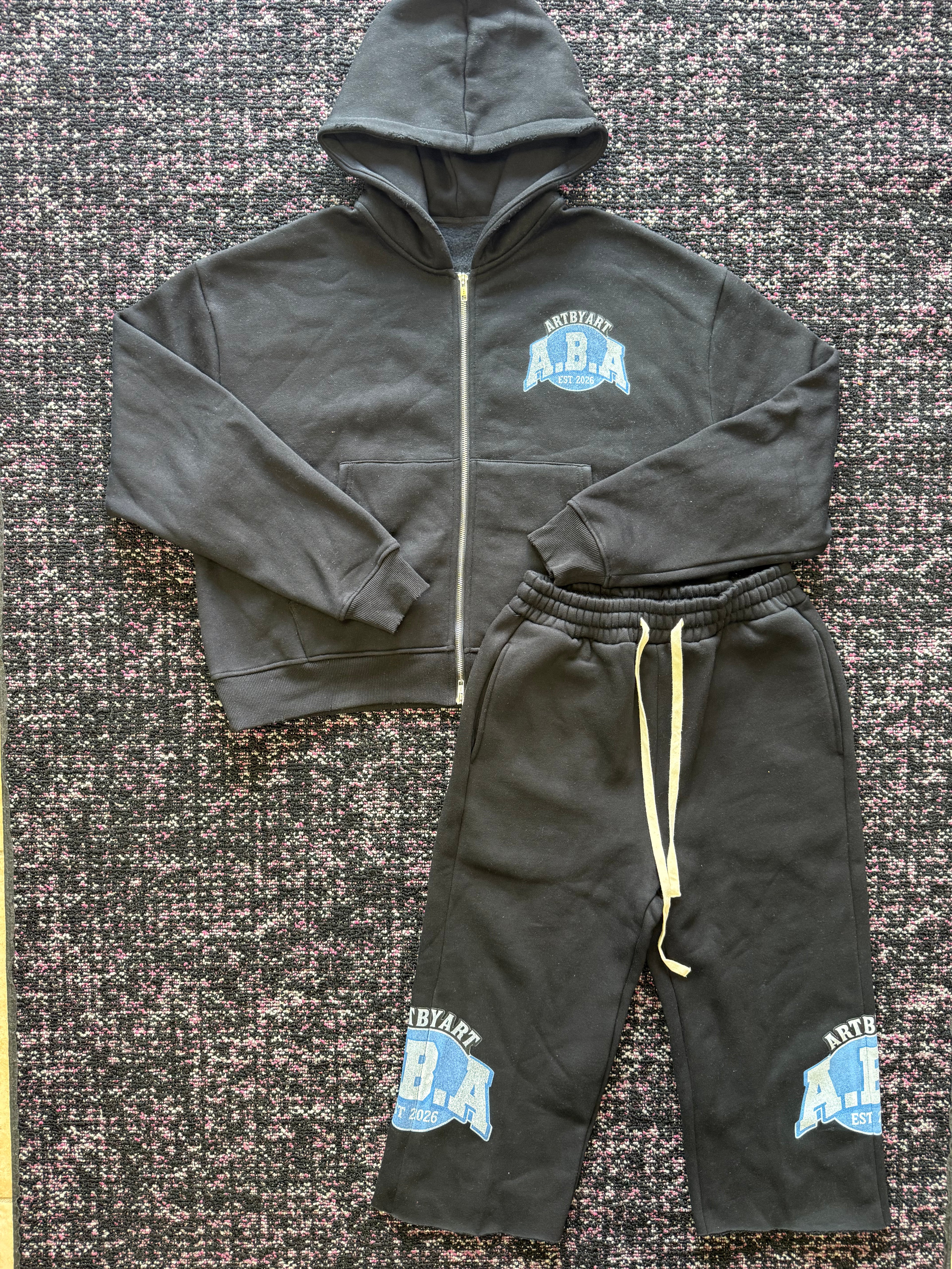 ArtByArt Black Blue Cotton Set
