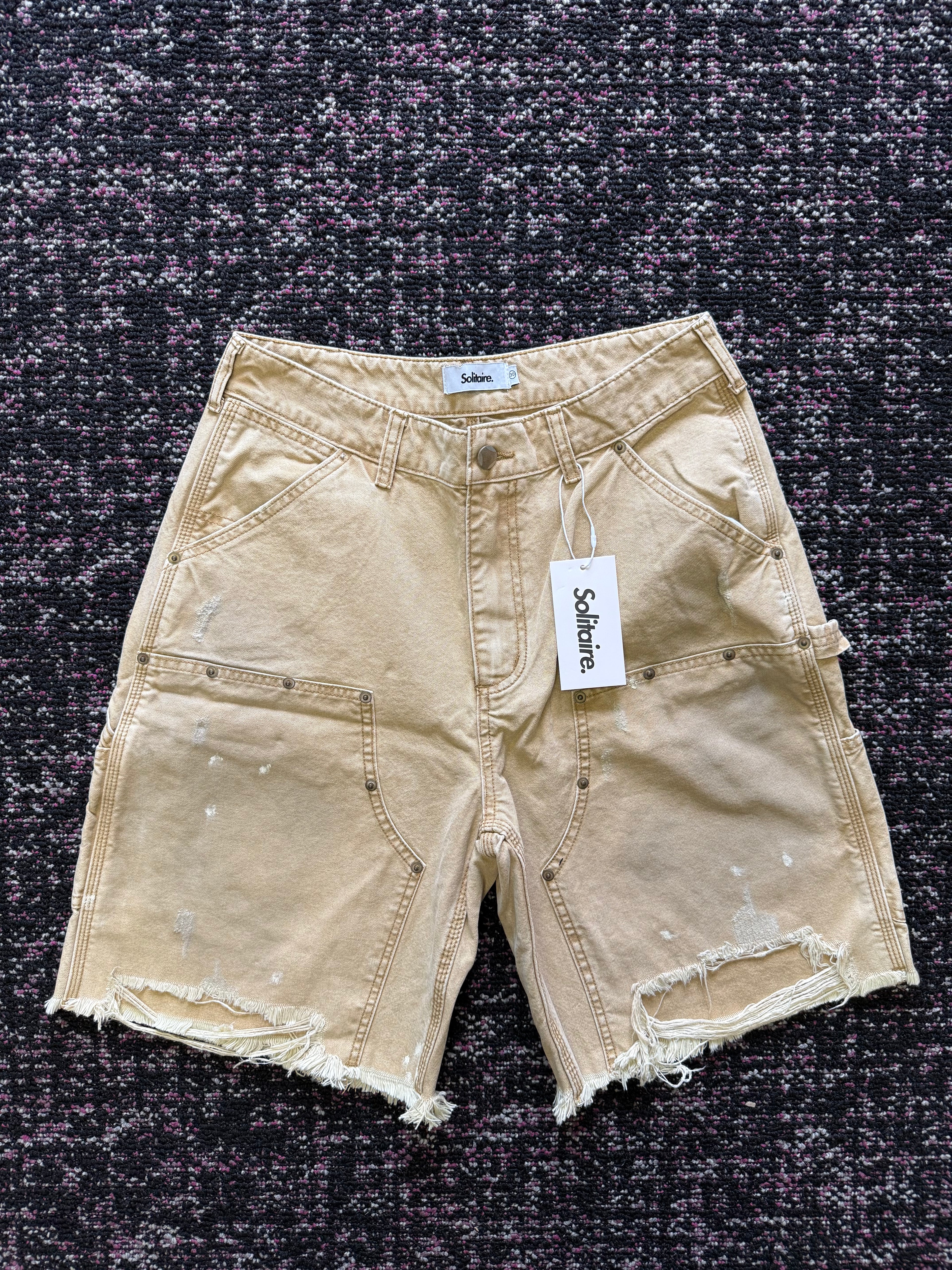 Solitaire Khaki Carpenter Shorts