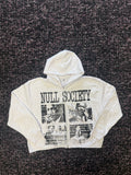 Null Society White MLK Zip Up