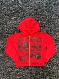 Null Society Red MLK Zip Up