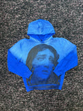 Null Society Blue Virgin Mary Face Hoodie
