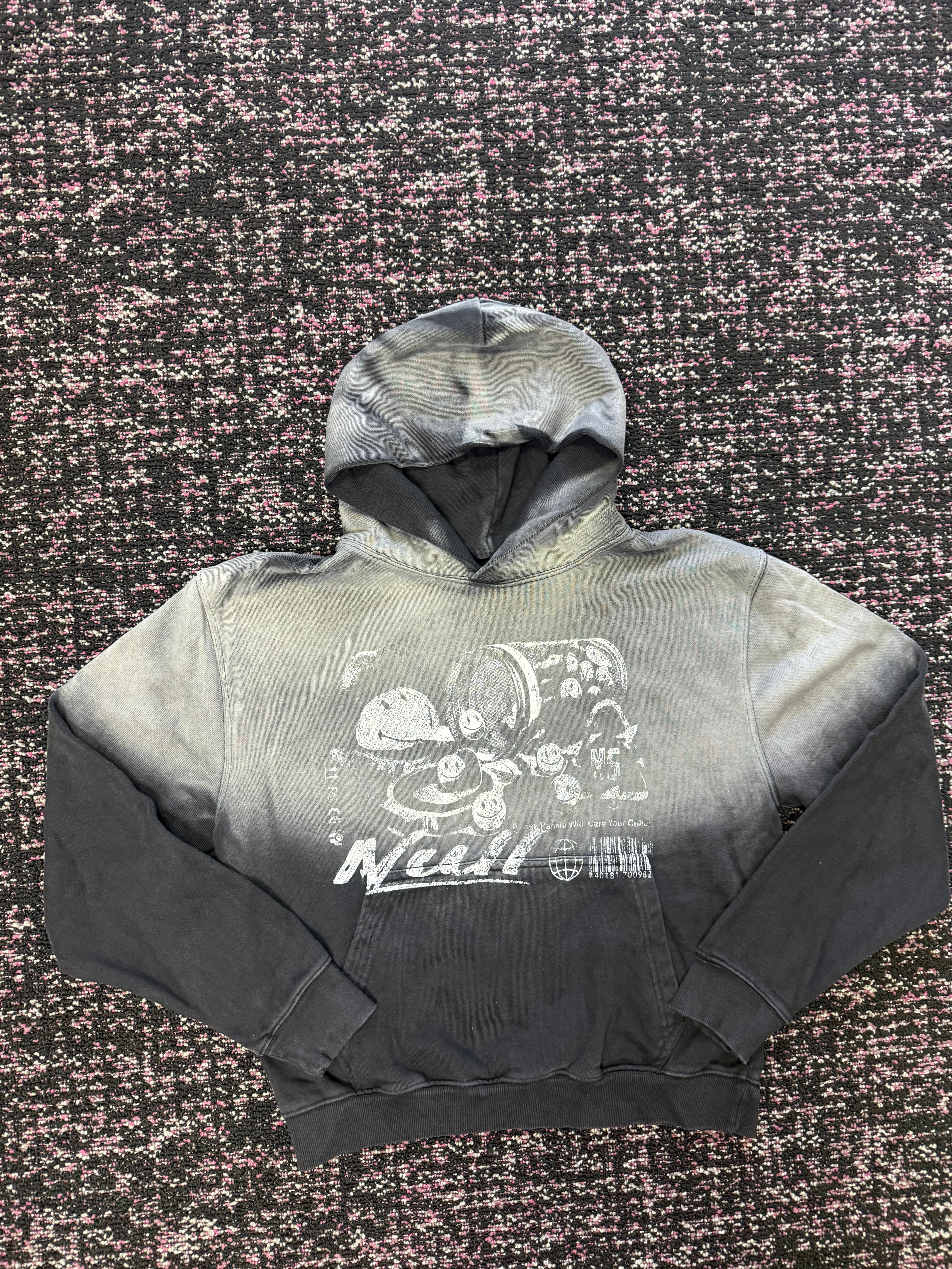 Null Society Keep Your Circle Small Ashy Washed Hoodie
